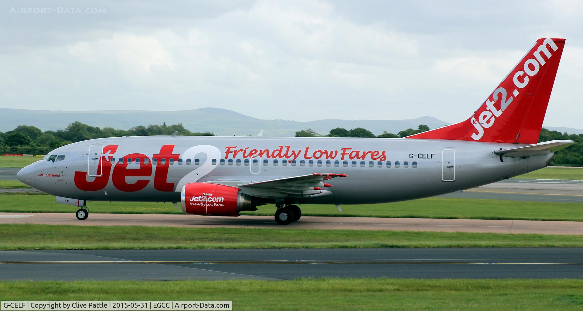 G-CELF, 1988 Boeing 737-377 C/N 24302, Jet2 taxy at EGCC