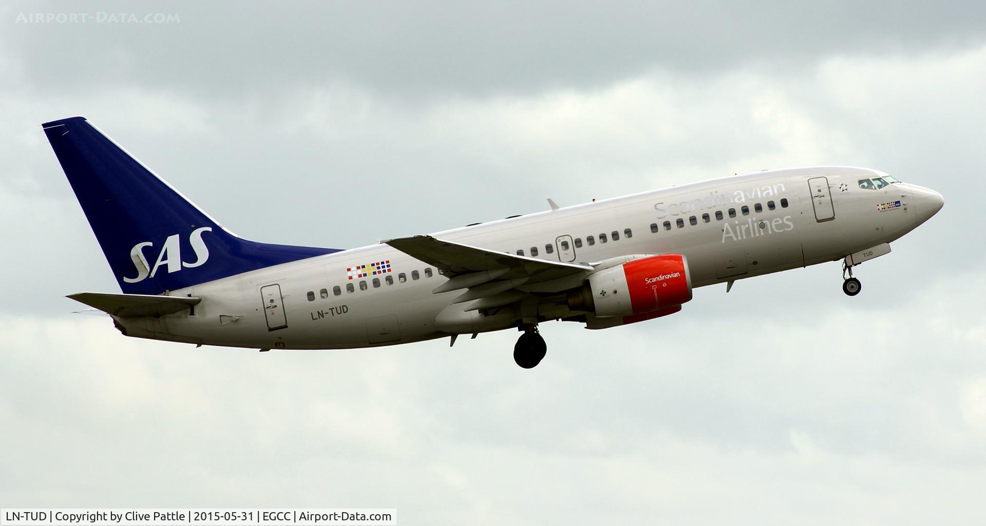 LN-TUD, 1998 Boeing 737-705 C/N 28217, SAS action at EGCC