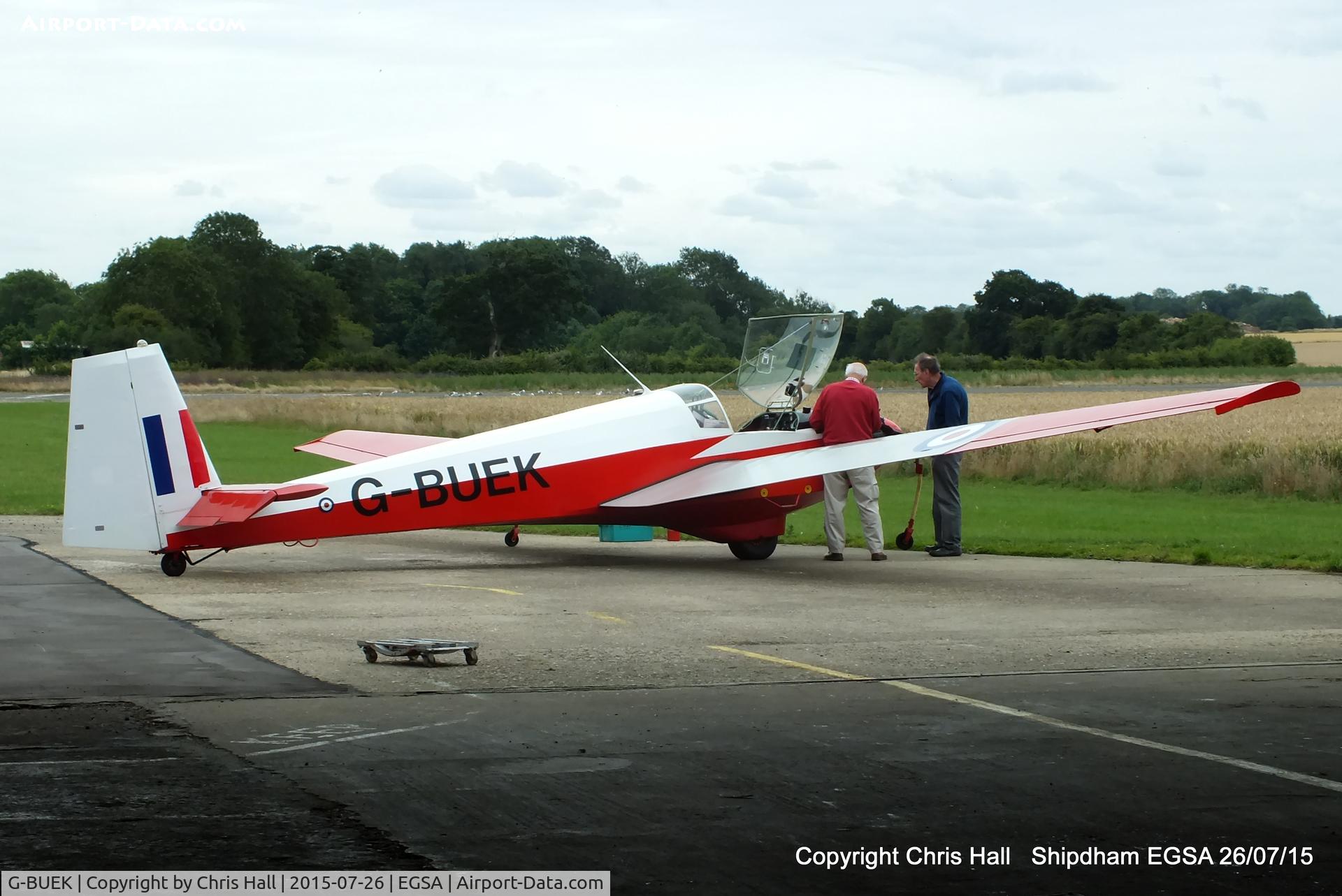 G-BUEK, 1977 Slingsby T-61F Venture T2 C/N 1879, at Shipdham airfield