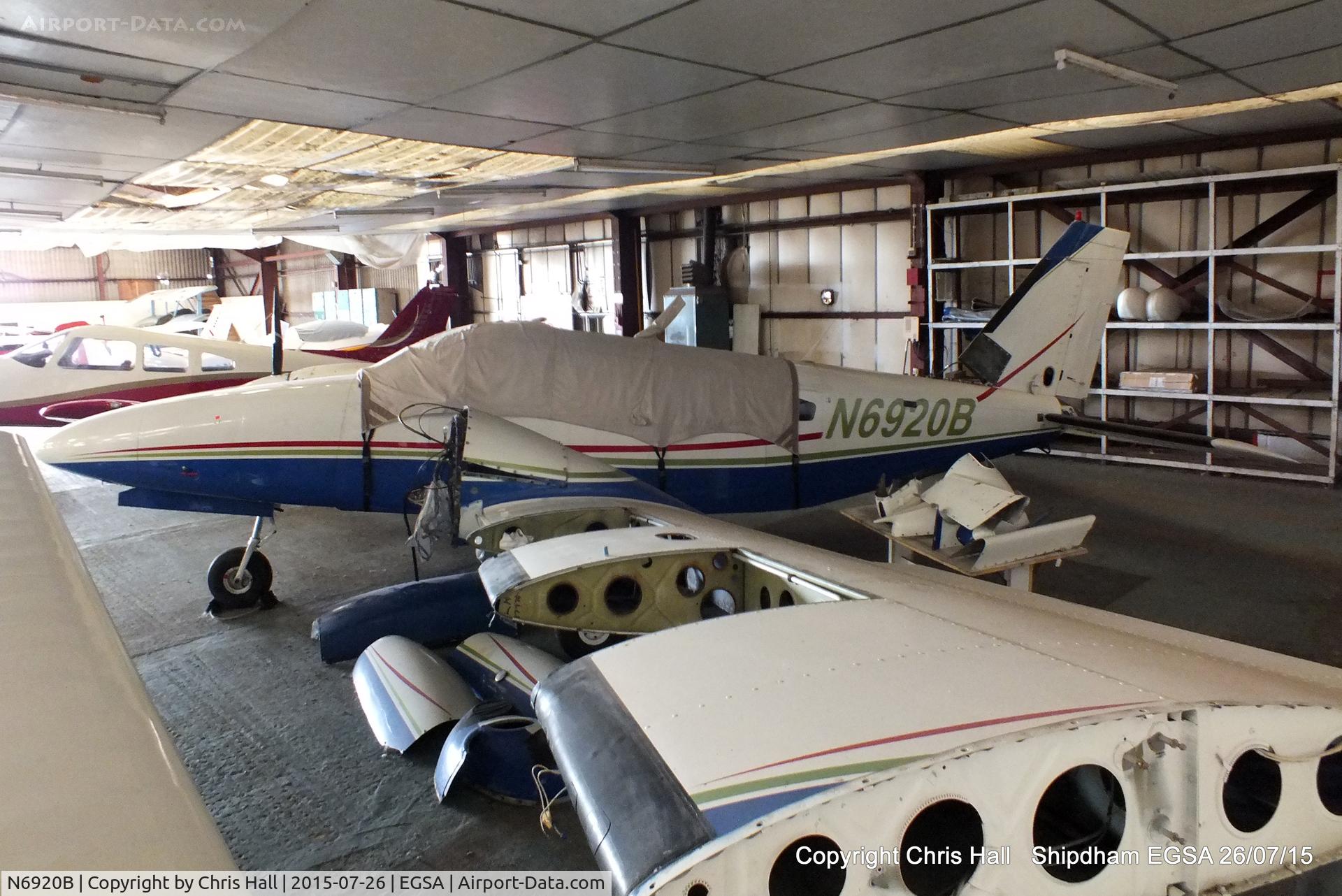 N6920B, 1985 Piper PA-34-220T Senaca C/N 34-8533025, at Shipdham airfield