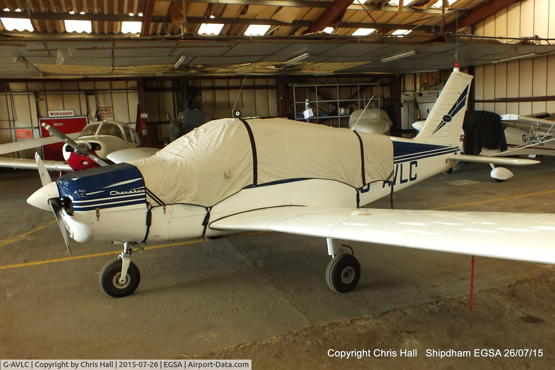 G-AVLC, 1967 Piper PA-28-140 Cherokee C/N 28-23178, at Shipdham airfield