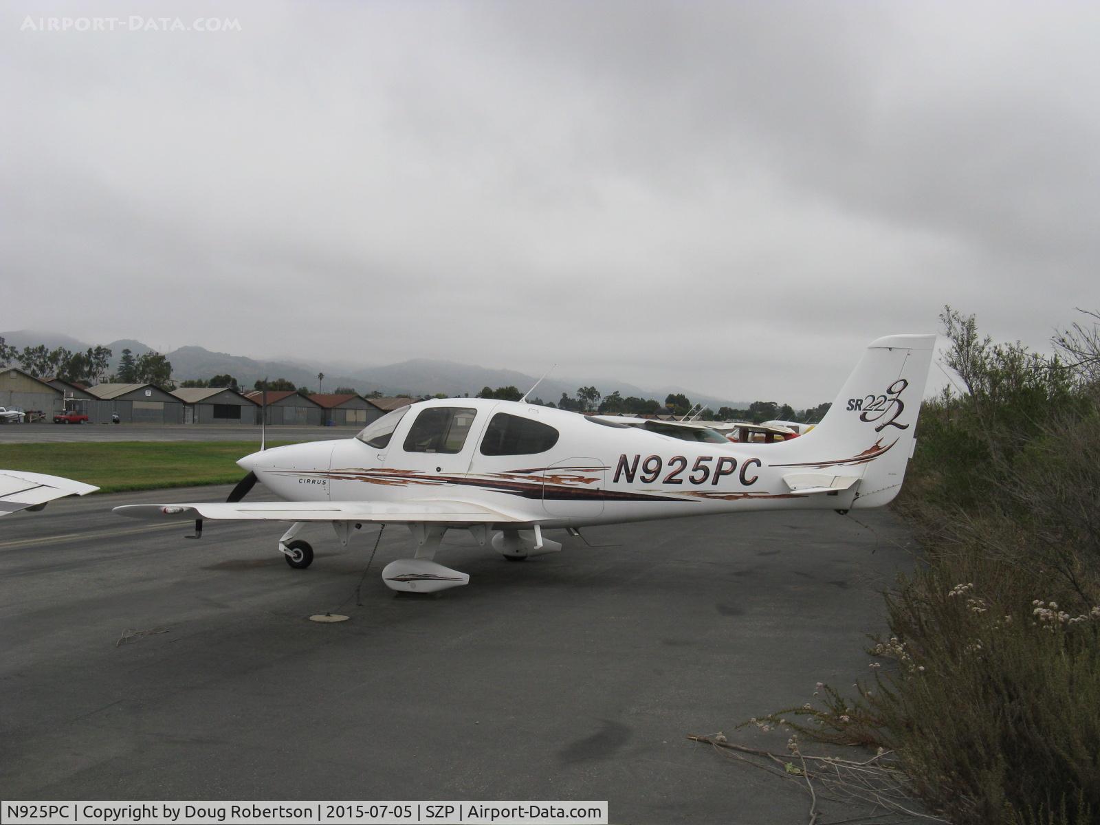 N925PC, 2005 Cirrus SR22 G2 C/N 1633, 2005 Cirrus SR22 G2, Continental IO-550 300 Hp