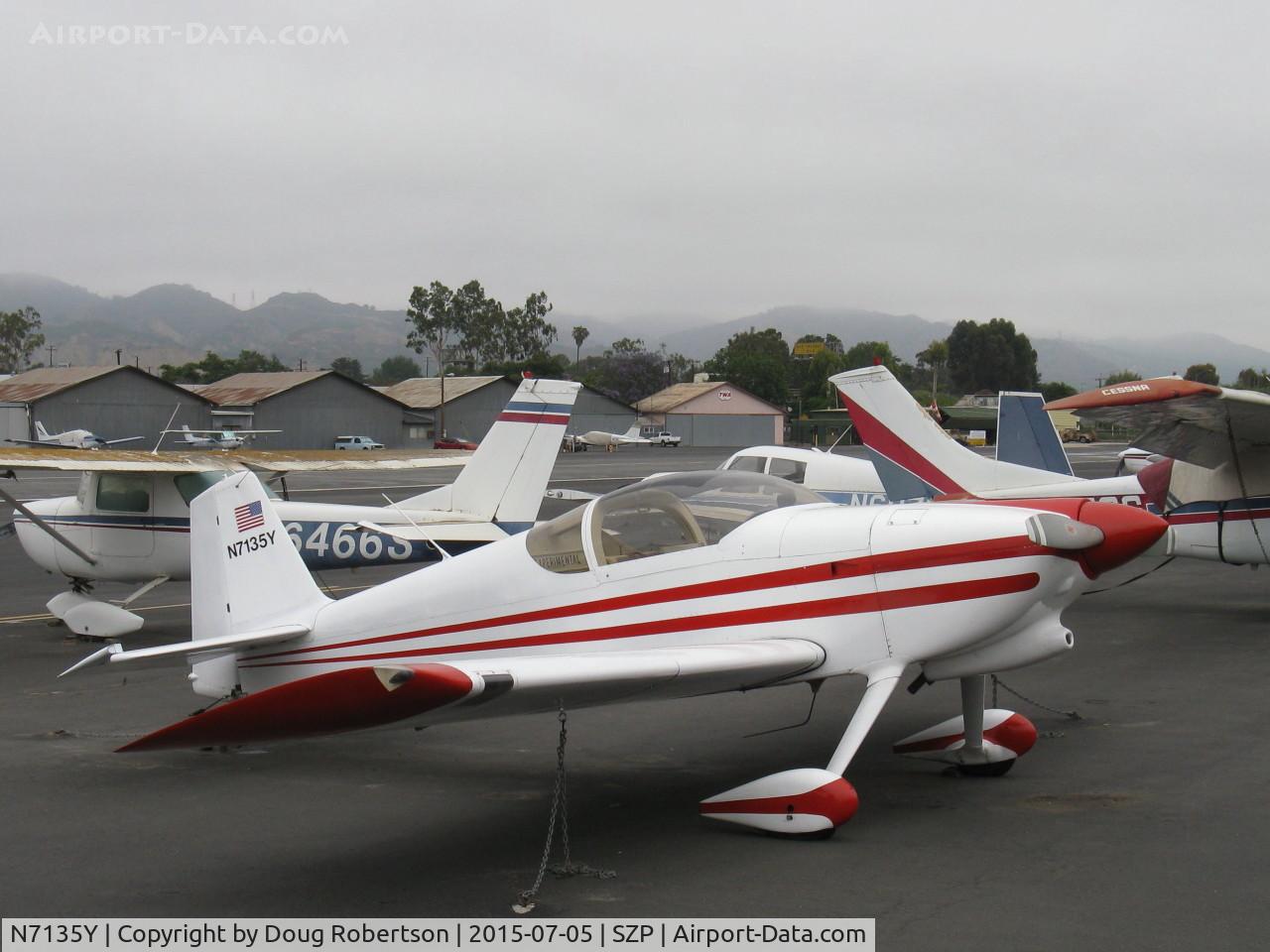N7135Y, Vans RV-6 C/N 20210, Pederson VAN's RV-6