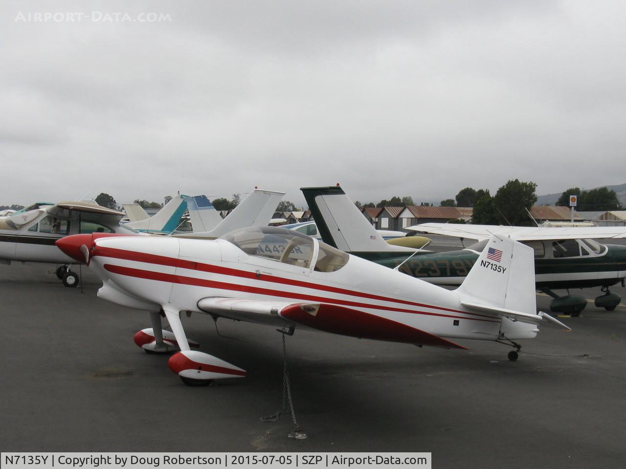 N7135Y, Vans RV-6 C/N 20210, PEDERSON VAN's RV-6