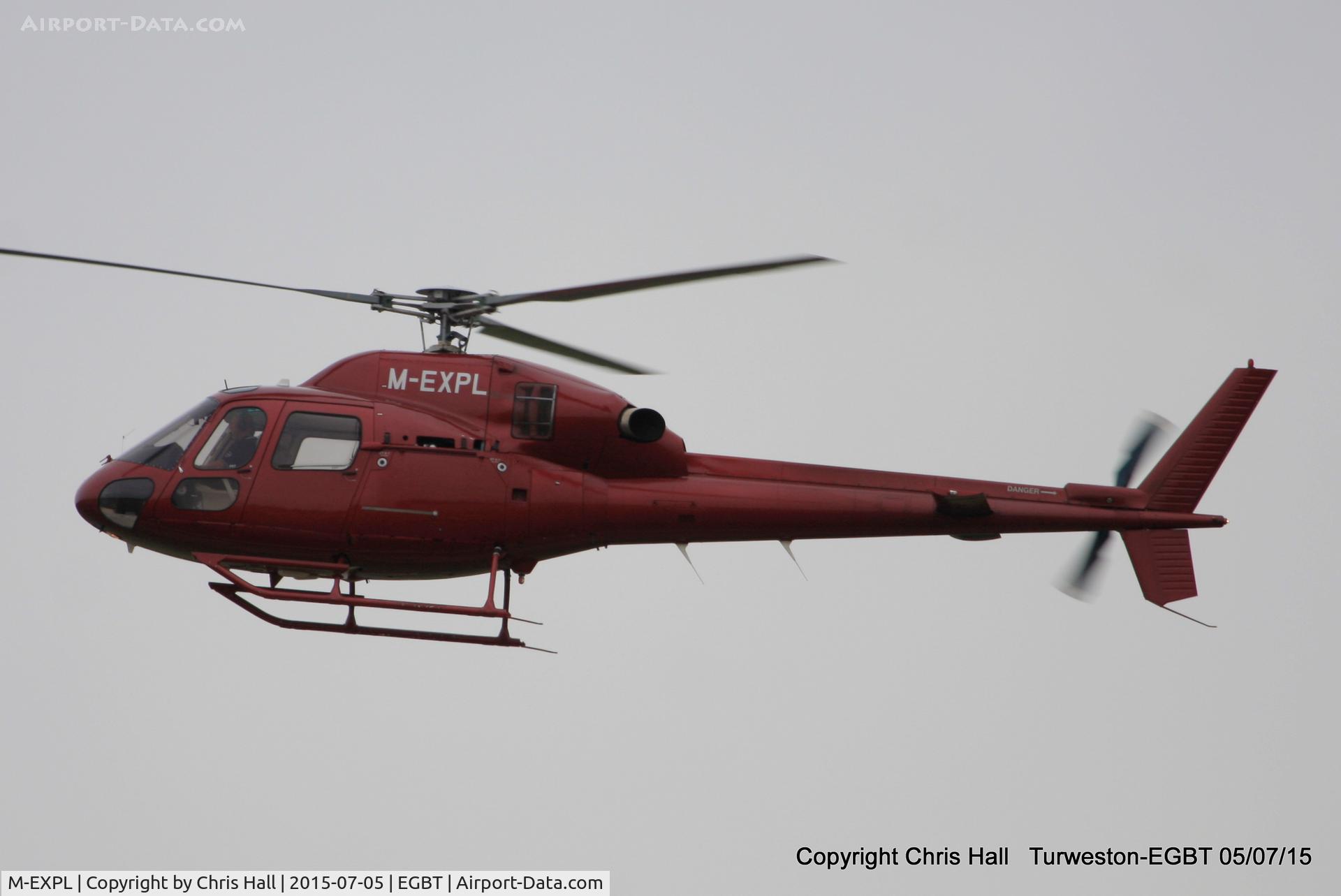 M-EXPL, 1999 Aerospatiale AS-355N Ecureuil 2 C/N 5667, ferrying race fans to the British F1 Grand Prix at Silverstone