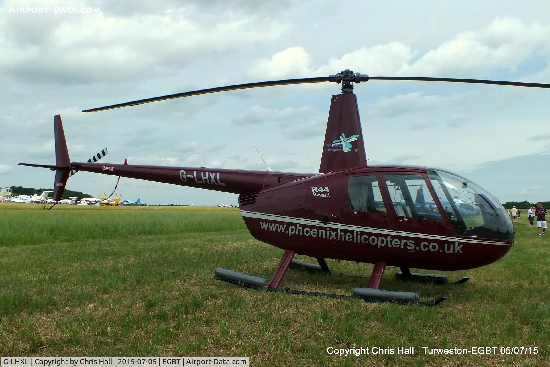 G-LHXL, 2007 Robinson R44 Raven C/N 1702, ferrying race fans to the British F1 Grand Prix at Silverstone