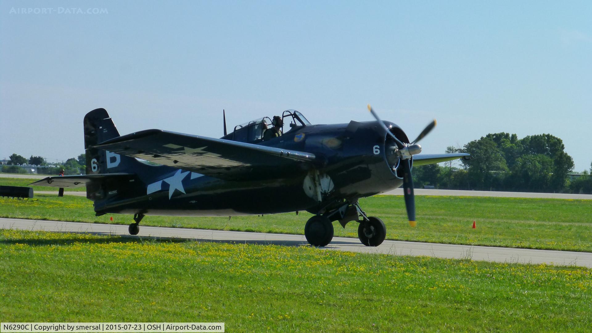 N6290C, 1945 General Motors (Grumman) FM-2 Wildcat C/N 5804, Wildcat ready for take off at AirVenture 2015