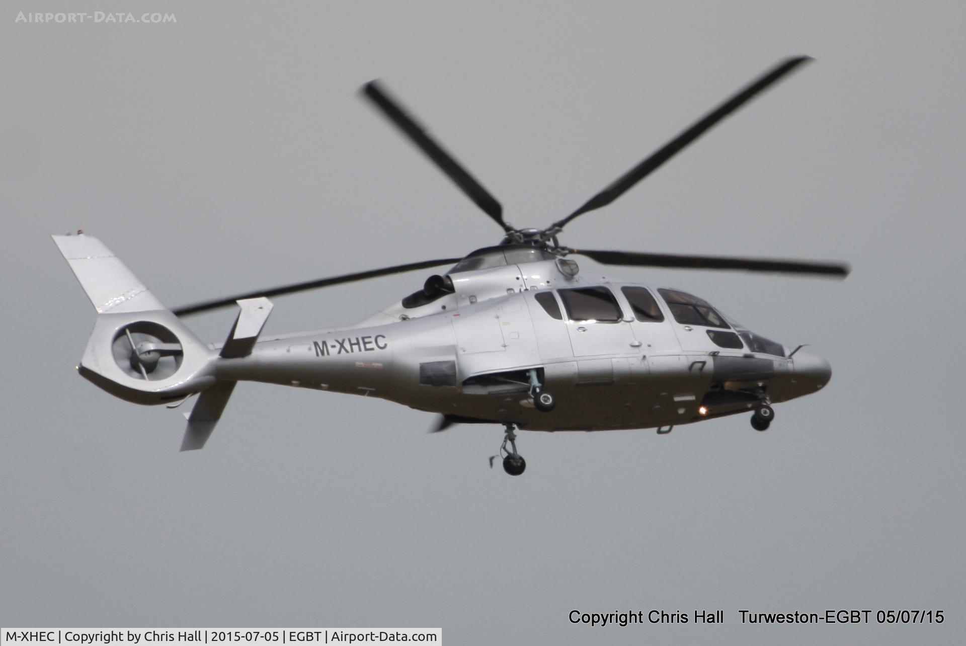 M-XHEC, Eurocopter EC-155B C/N 6600, ferrying race fans to the British F1 Grand Prix at Silverstone