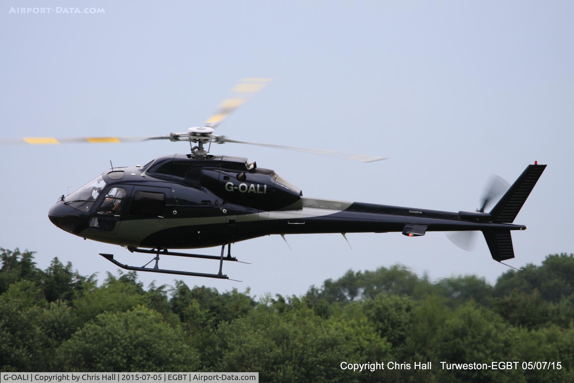 G-OALI, 1981 Aerospatiale AS-355F-1 Ecureuil 2 C/N 5115, ferrying race fans to the British F1 Grand Prix at Silverstone