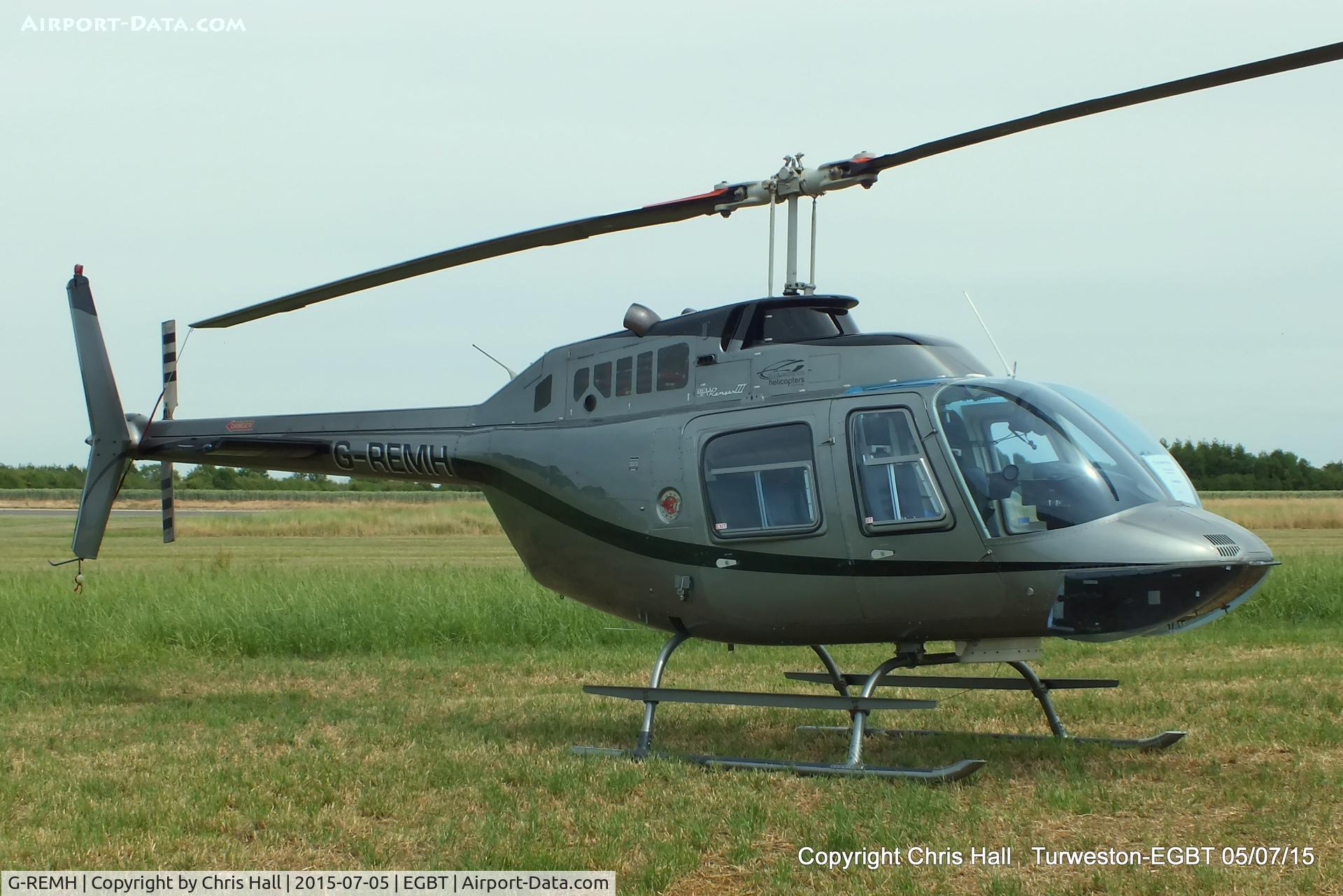 G-REMH, 2007 Bell 206B JetRanger III C/N 4626, ferrying race fans to the British F1 Grand Prix at Silverstone
