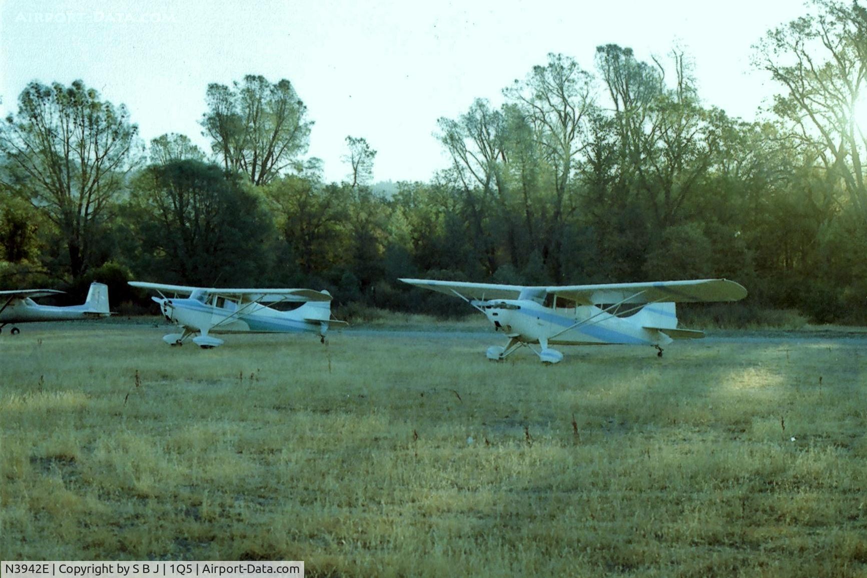 N3942E, 1947 Aeronca 11BC Chief C/N 11BC-23, 42E following an extensive preflight, ready to depart lovely Lake Pillsbury after an overnight visit.