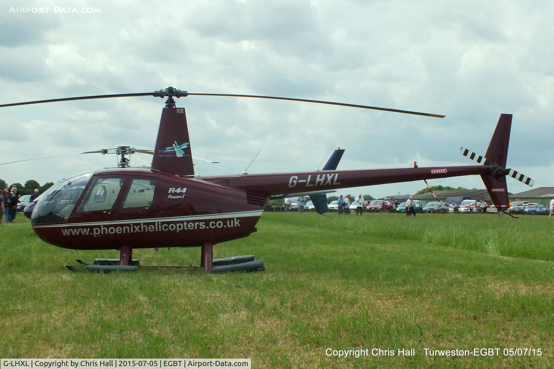 G-LHXL, 2007 Robinson R44 Raven C/N 1702, ferrying race fans to the British F1 Grand Prix at Silverstone