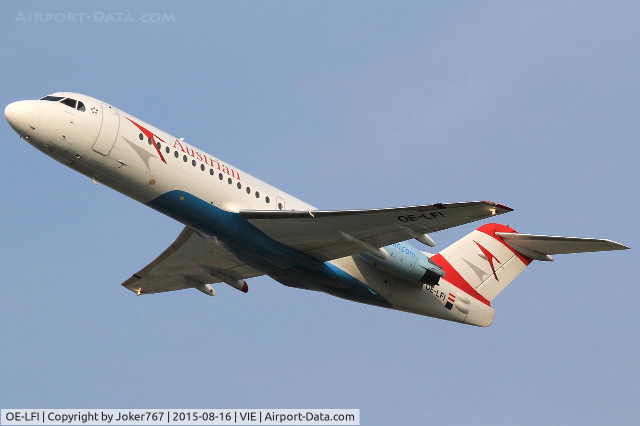 OE-LFI, 1995 Fokker 70 (F-28-0070) C/N 11529, Austrian Airlines