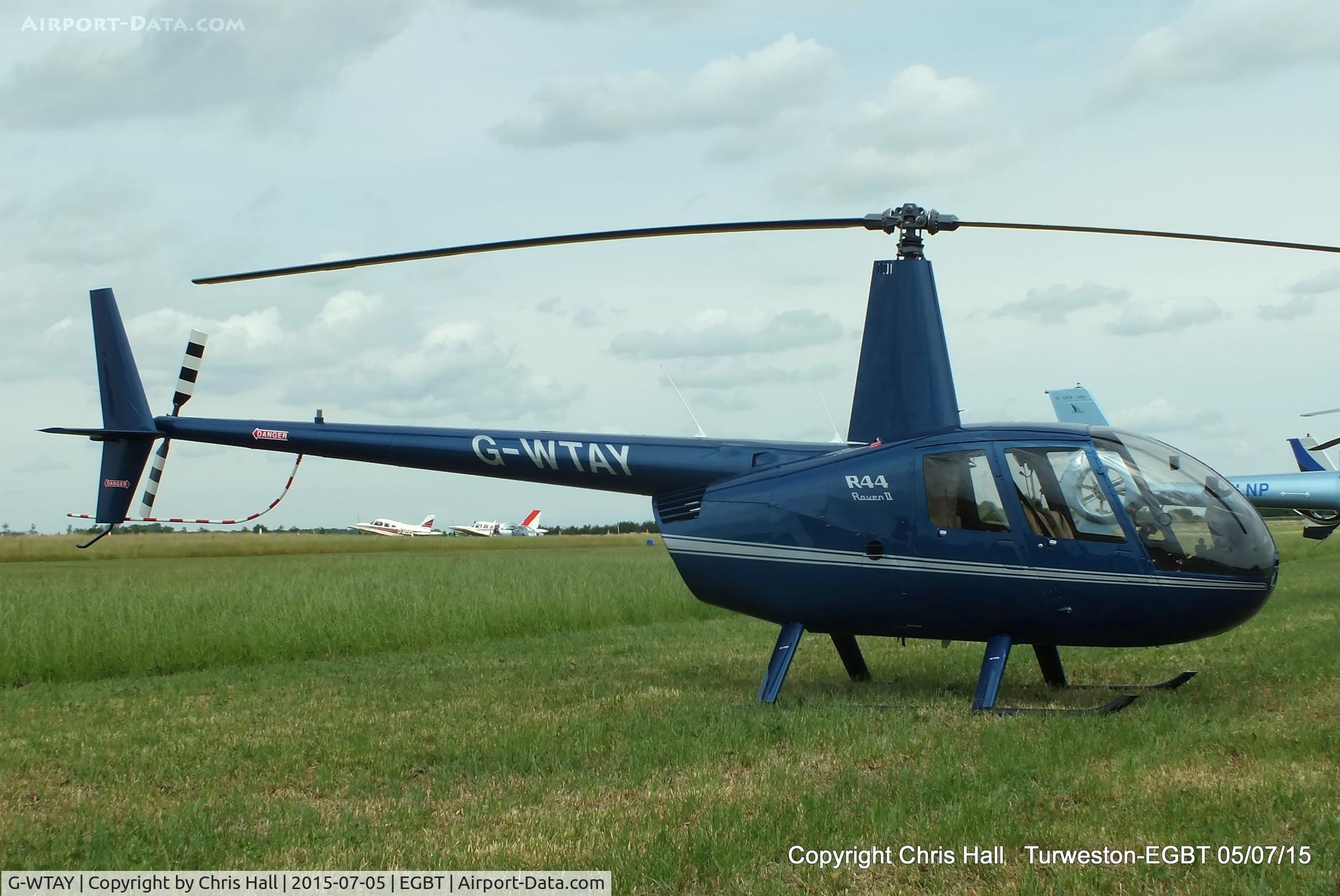 G-WTAY, 2014 Robinson R44 Raven II C/N 13637, ferrying race fans to the British F1 Grand Prix at Silverstone