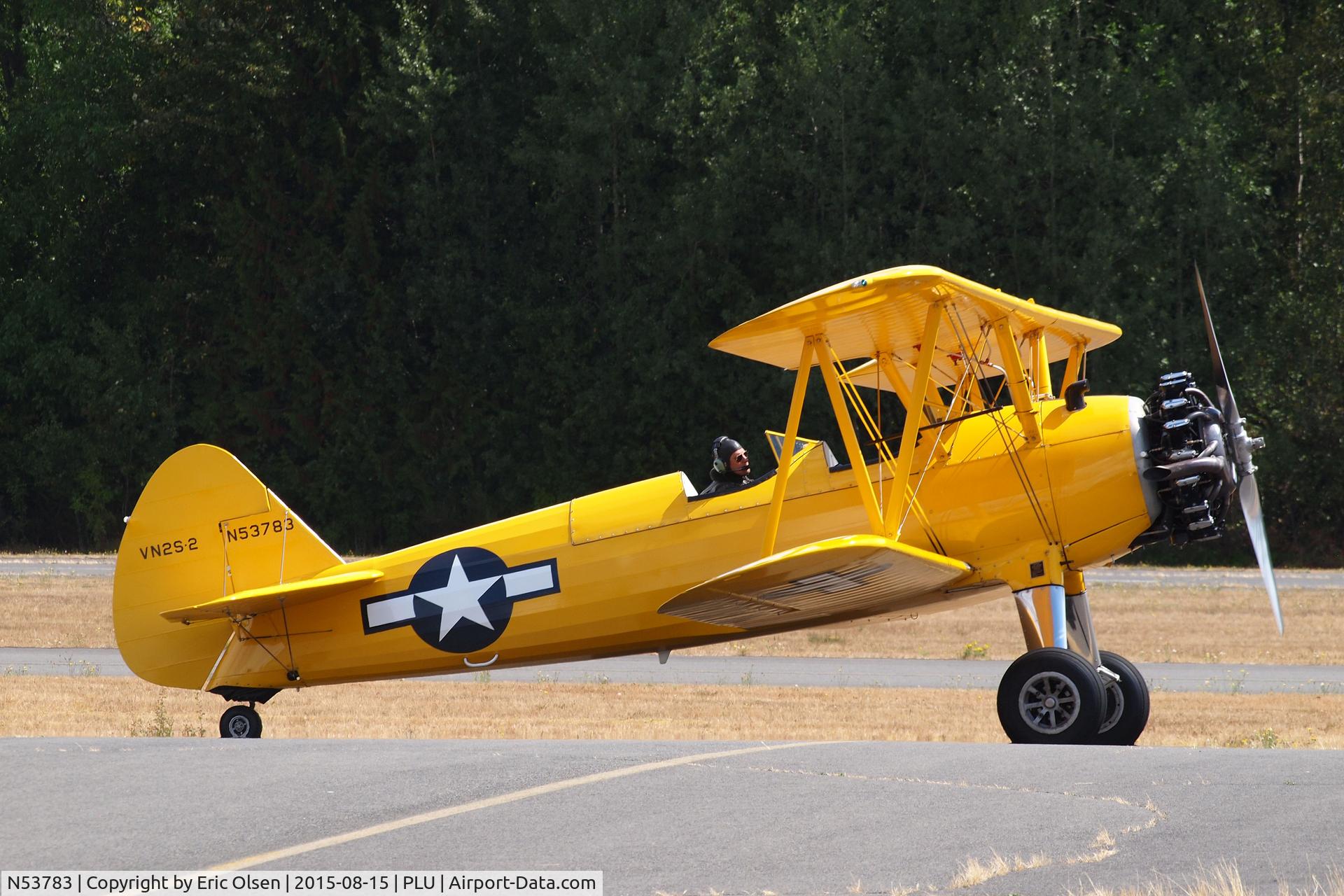 N53783, 1941 Boeing A75 C/N 75-1685, Stearman at Thun Field