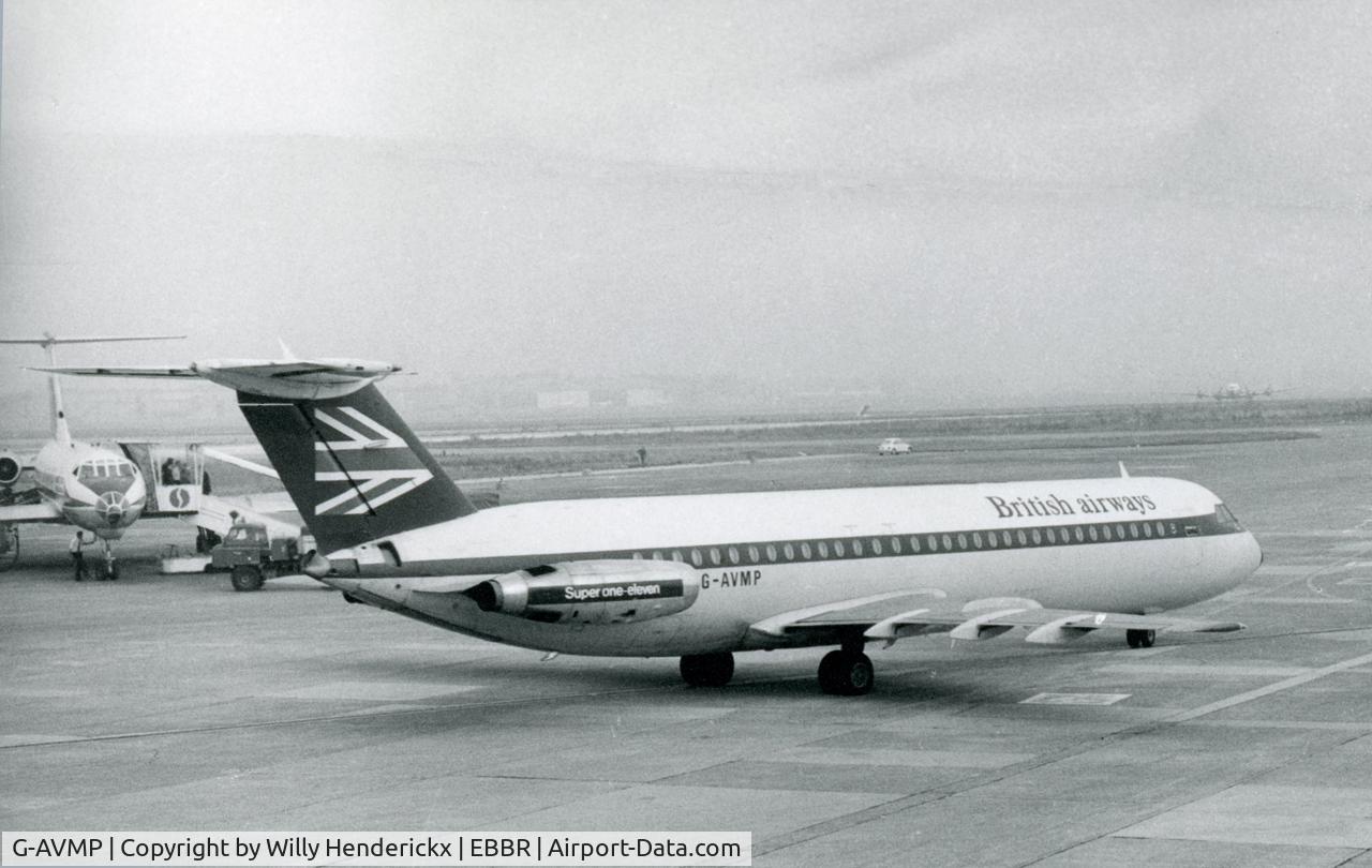 G-AVMP, 1968 BAC 111-510ED C/N BAC.144, Brussels airport in early livery, date unknown