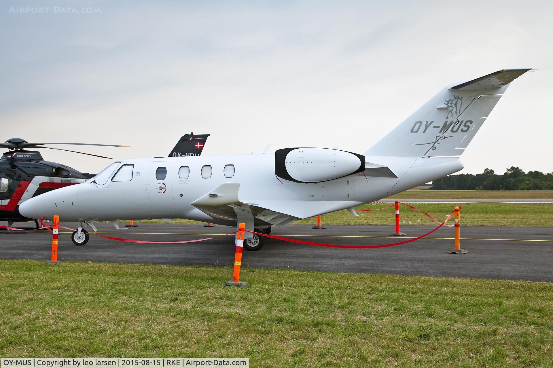 OY-MUS, 2014 Cessna 525 CitationJet C/N 525-0857, Roskilde Air Show 15.8.15