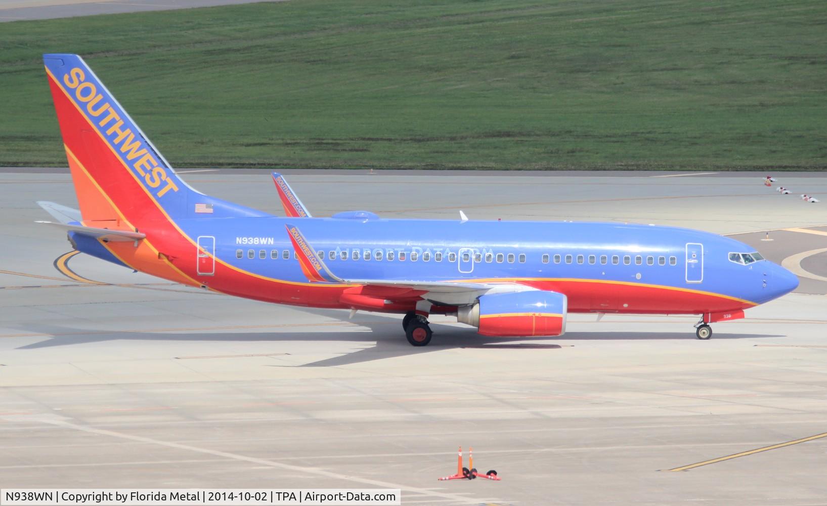 N938WN, 2009 Boeing 737-7H4 C/N 36645, Southwest