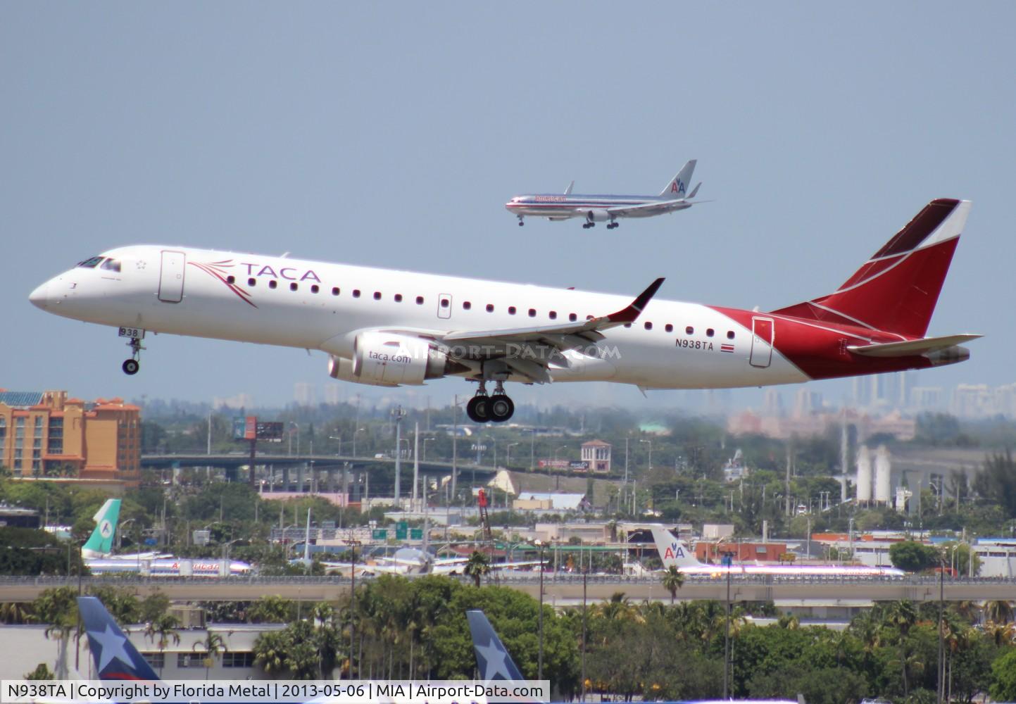 N938TA, Embraer ERJ-190-100 IGW 190AR C/N 19000228, Taca E190