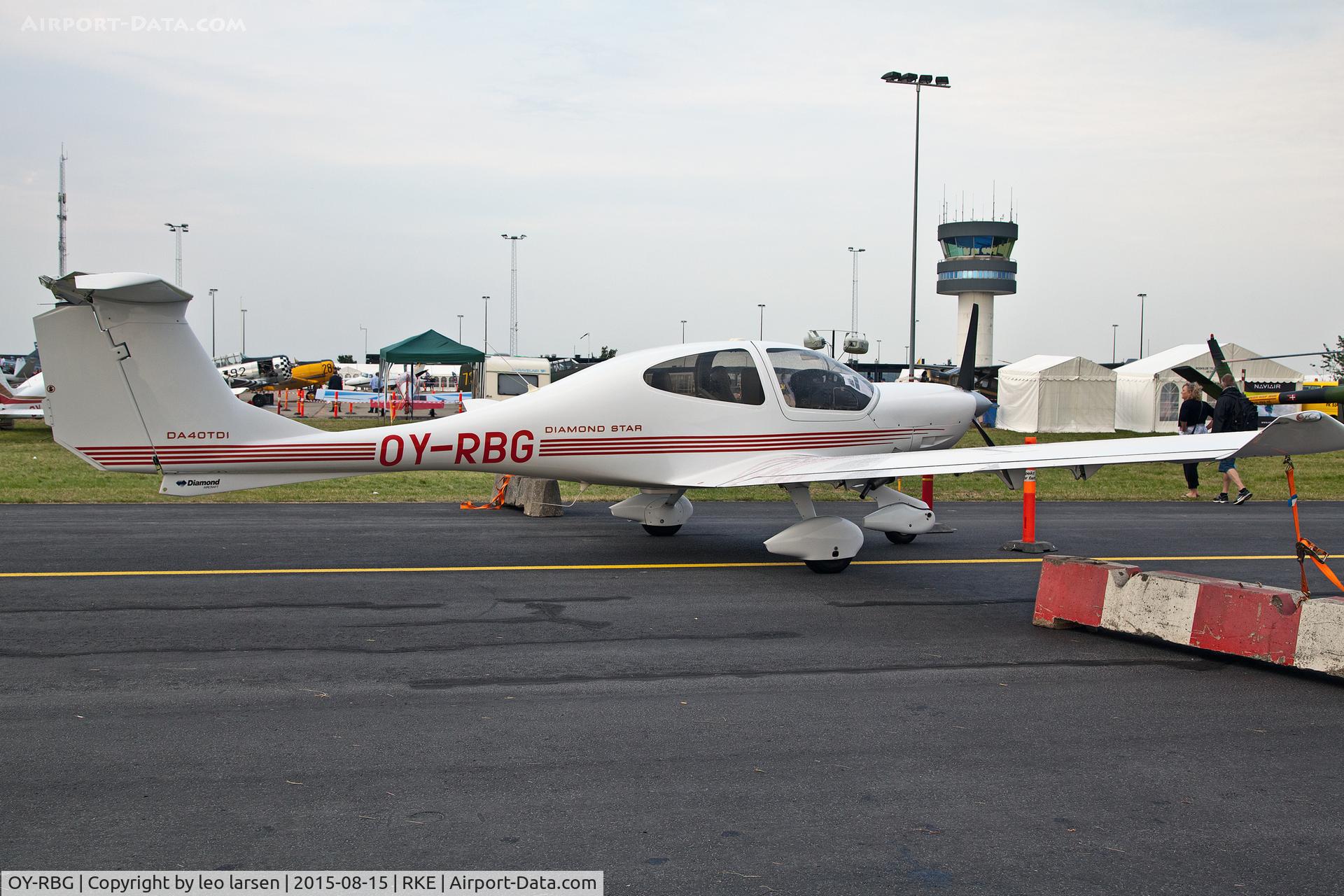 OY-RBG, 2007 Diamond DA-40 TDI Diamond Star C/N D4.332, Roskilde Air Show 15.8.15