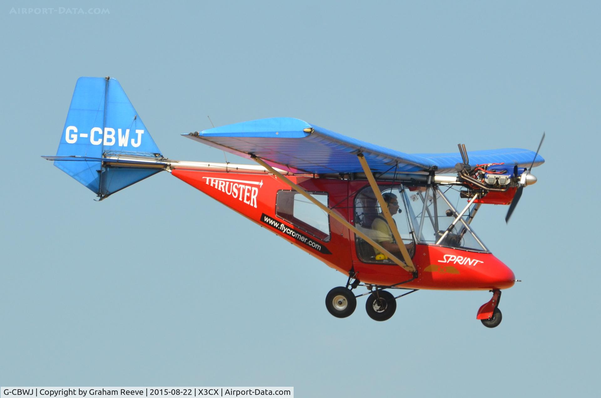 G-CBWJ, 2002 Thruster T600N 450 C/N 0092-T600N-069, Landing at Northrepps.