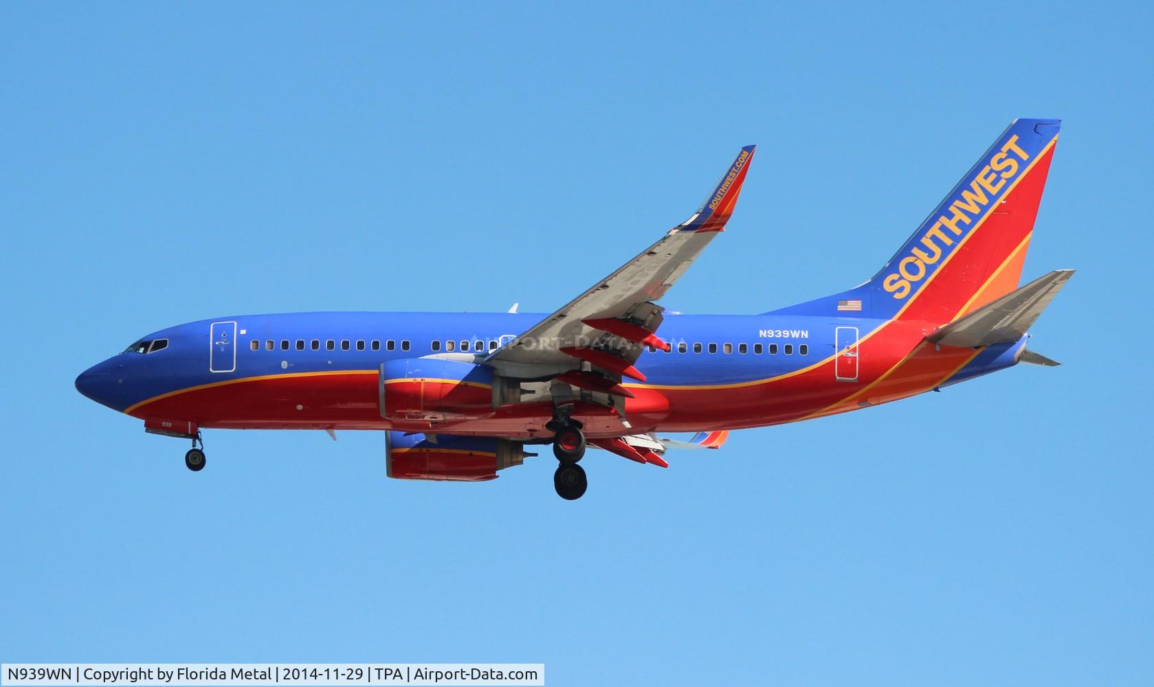 N939WN, 2009 Boeing 737-7H4 C/N 36646, Southwest