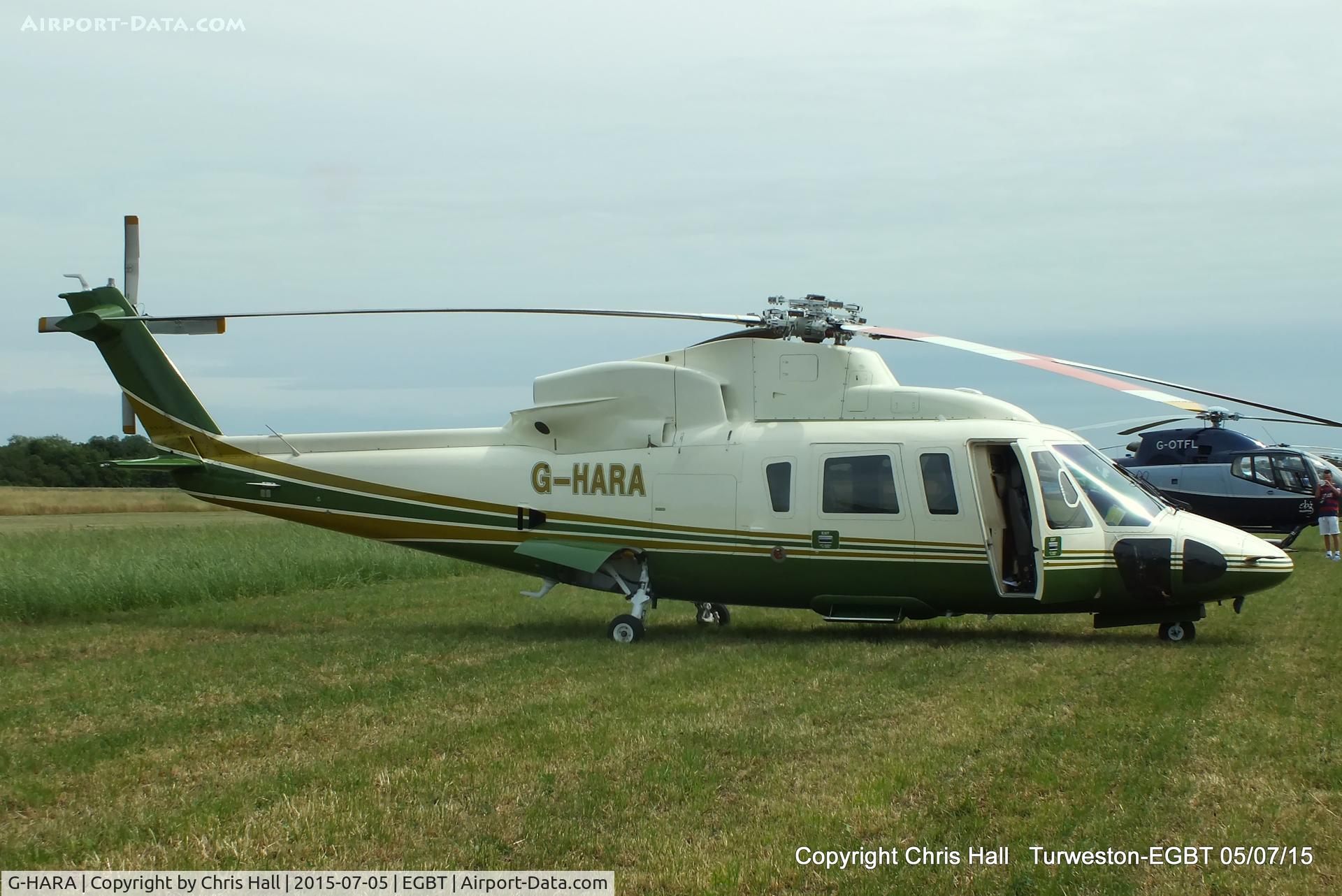 G-HARA, 2007 Sikorsky S-76C C/N 760684, ferrying race fans to the British F1 Grand Prix at Silverstone