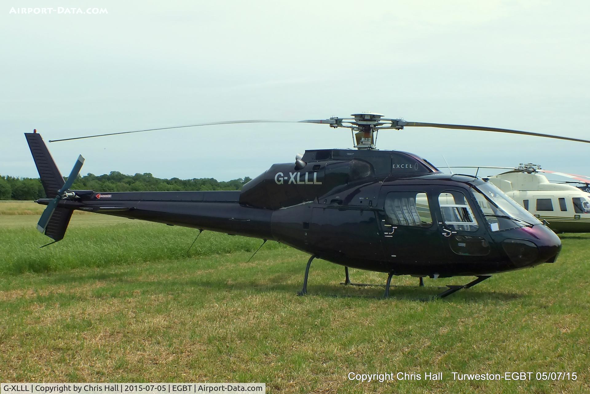 G-XLLL, 1981 Aerospatiale AS-355F-1 Twin Squirrel C/N 5033, ferrying race fans to the British F1 Grand Prix at Silverstone