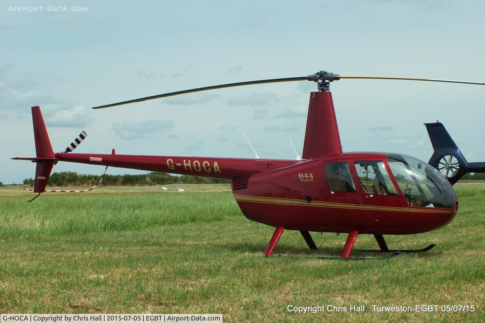 G-HOCA, 2008 Robinson R44 Raven II C/N 12388, ferrying race fans to the British F1 Grand Prix at Silverstone