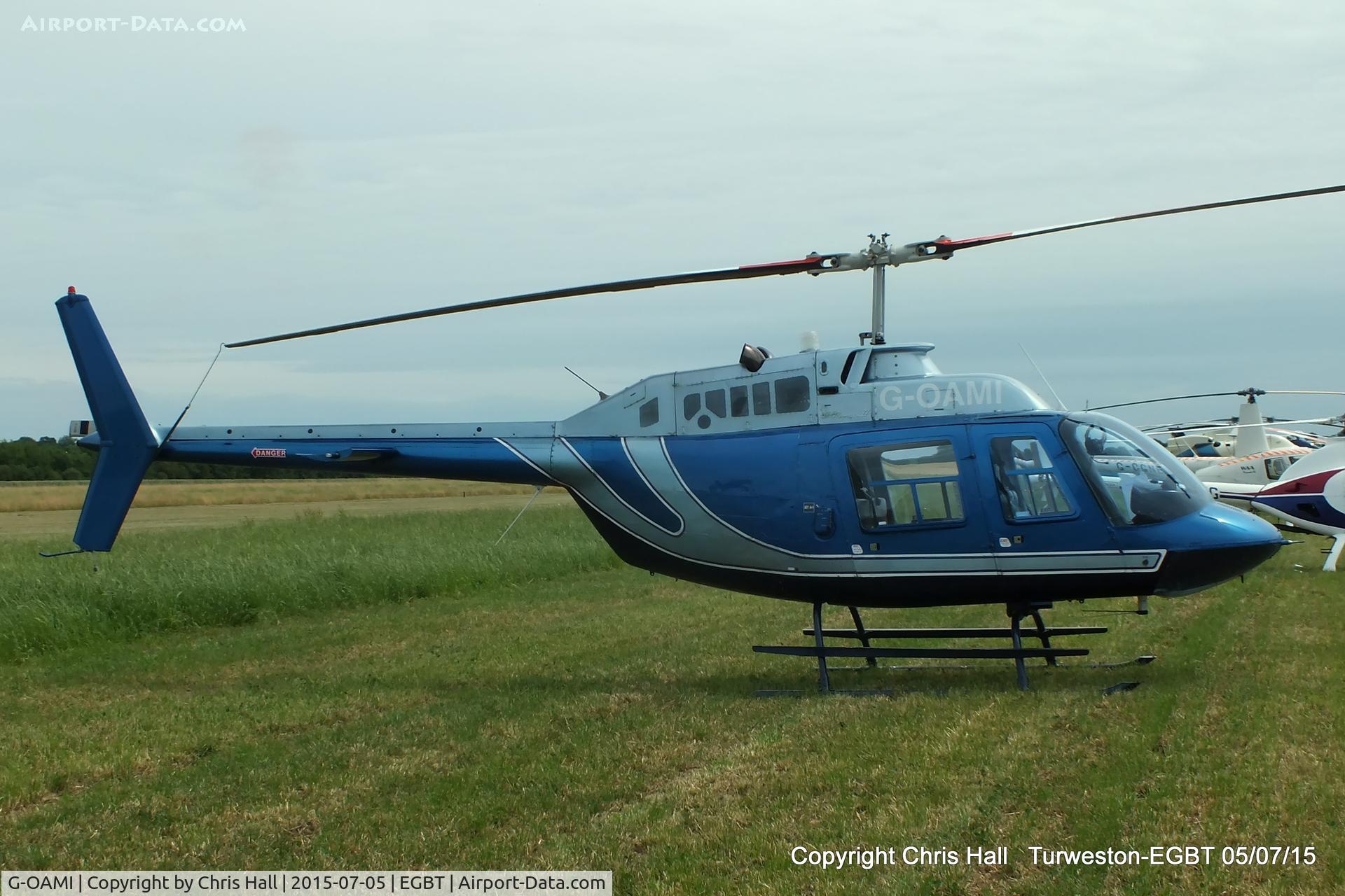 G-OAMI, 1968 Bell 206B JetRanger II C/N 464, ferrying race fans to the British F1 Grand Prix at Silverstone