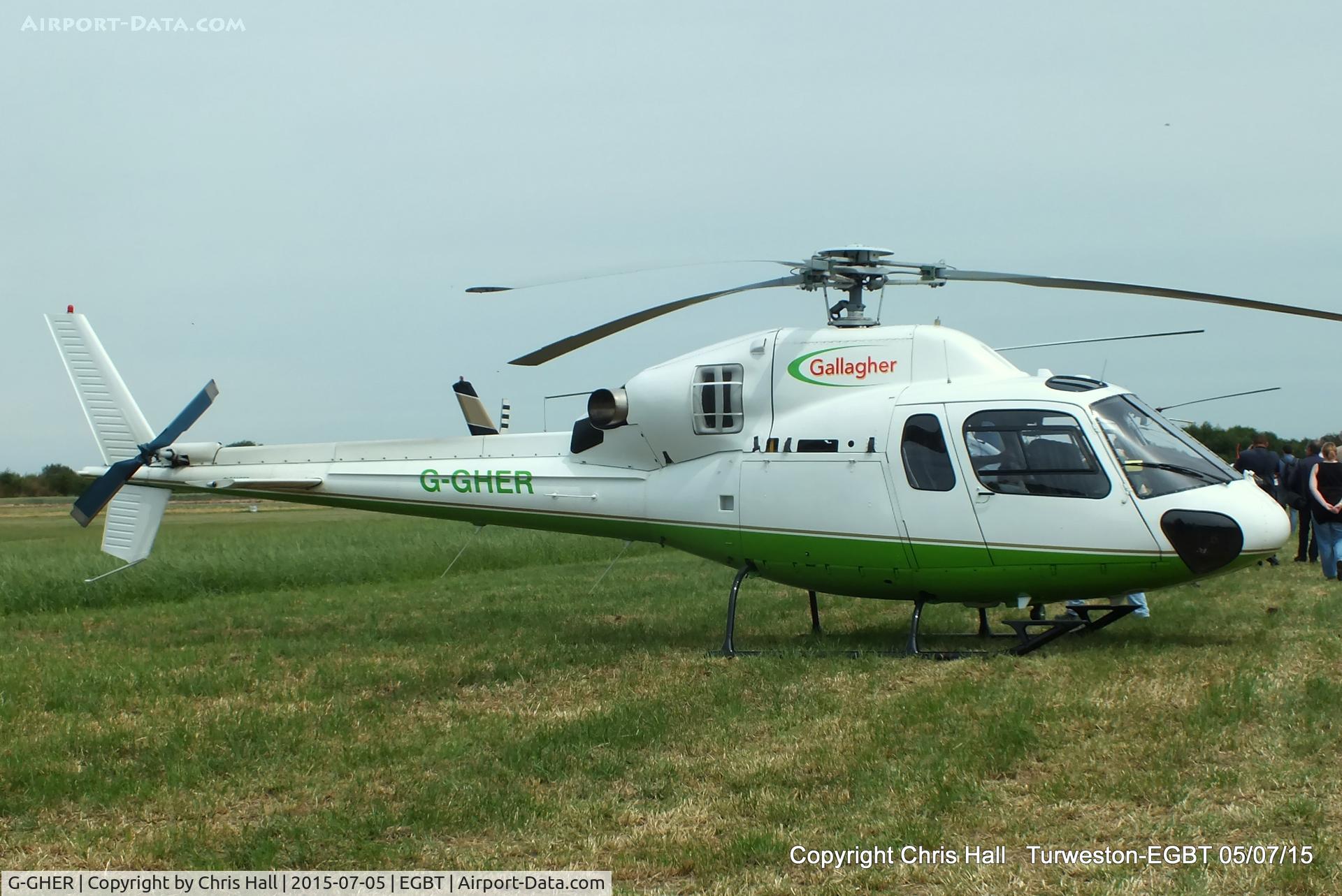 G-GHER, 1998 Eurocopter AS-355N Ecureuil 2 C/N 5658, ferrying race fans to the British F1 Grand Prix at Silverstone