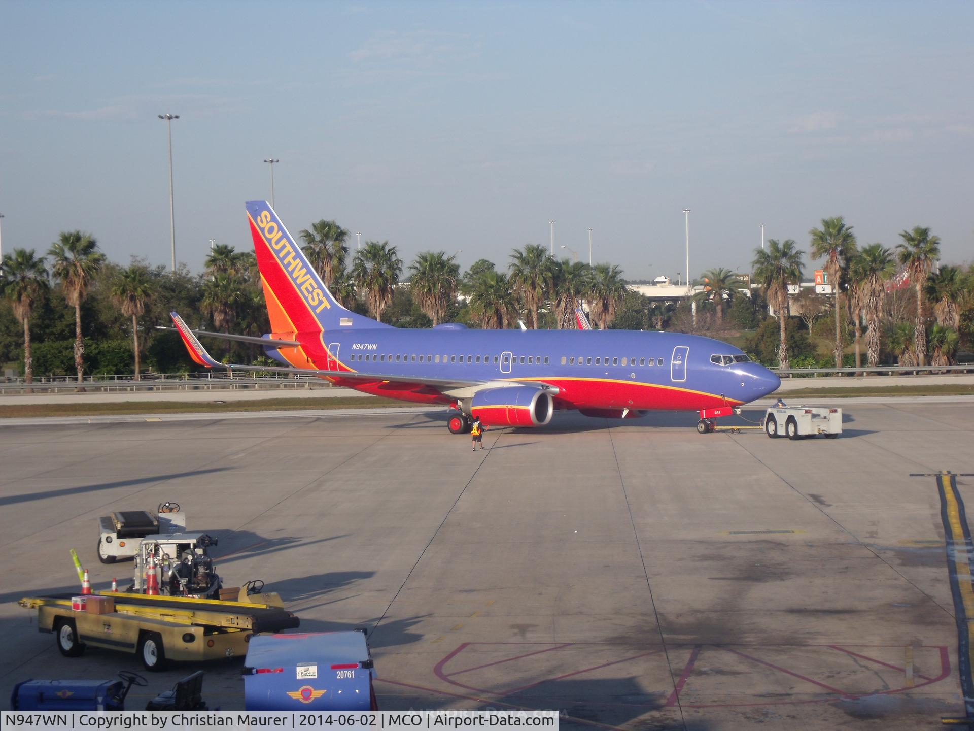 N947WN, 2010 Boeing 737-7H4 C/N 36924, Southwest Boeing 737-7H4