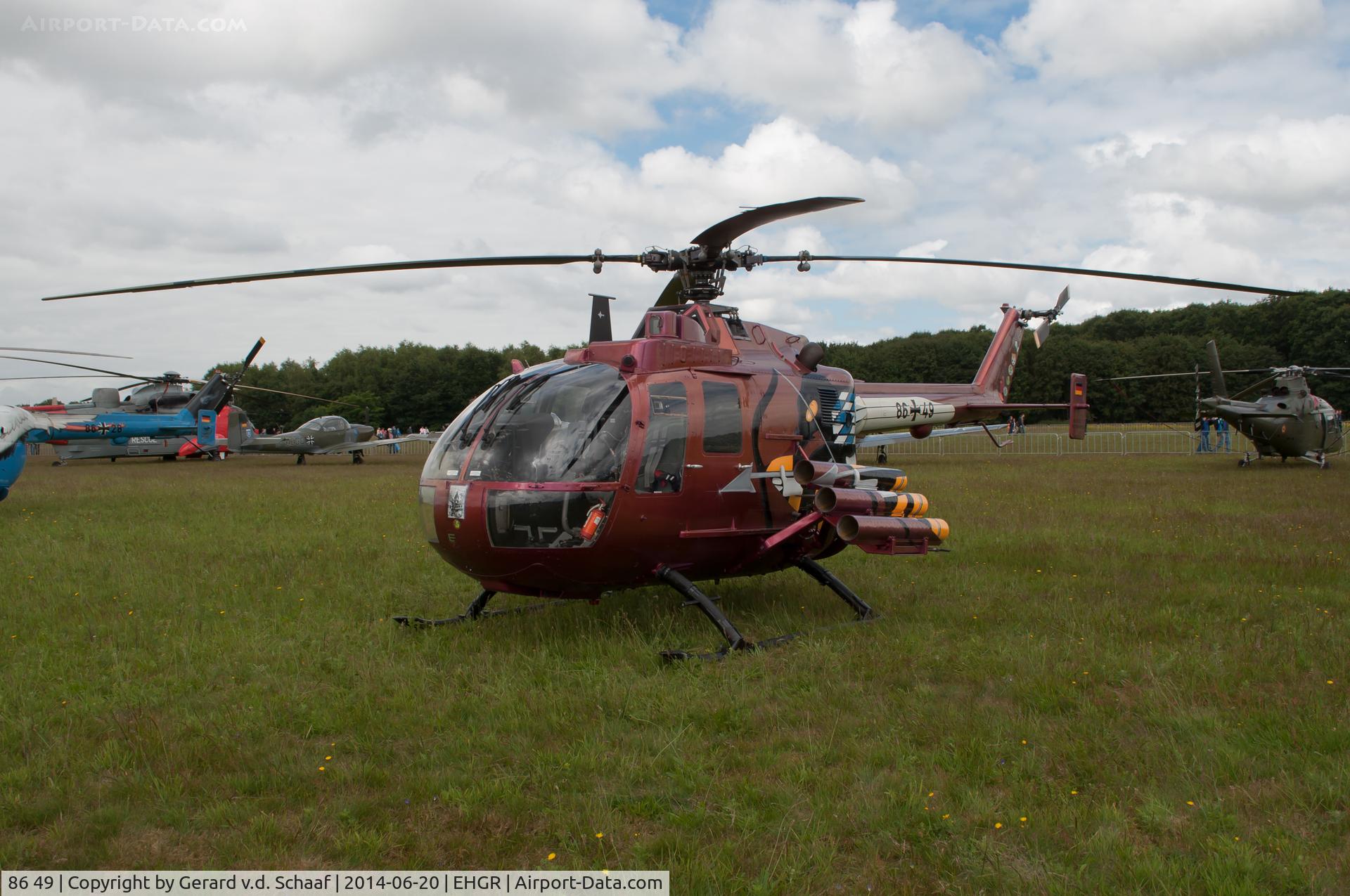 86 49, MBB Bo.105P C/N 6049, Gilze-Rijen, June 2014