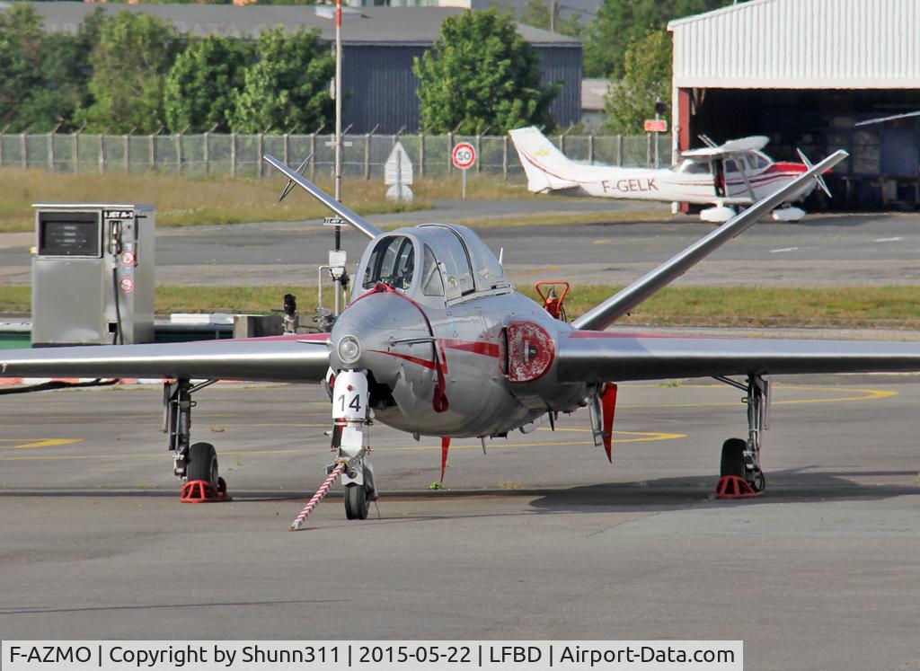 F-AZMO, Fouga CM-175 Zephyr C/N 14, Parked since several times @ LFBD Airport