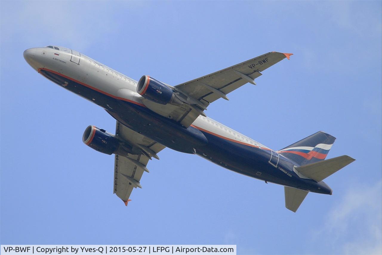 VP-BWF, 2003 Airbus A320-214 C/N 2144, Airbus A320-214, Take-off Rwy 27L, Roissy Charles De Gaulle Airport (LFPG-CDG)
