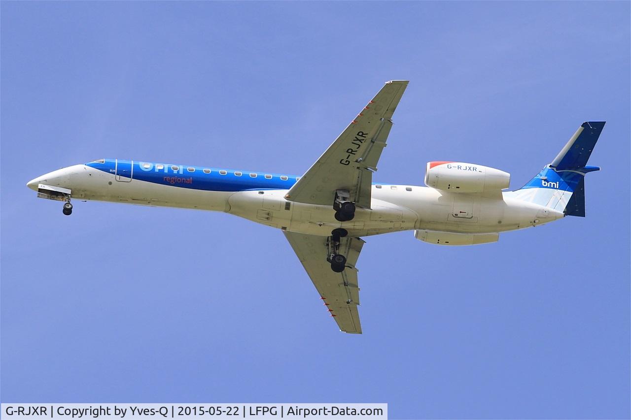 G-RJXR, 1998 Embraer EMB-145EP (ERJ-145EP) C/N 145070, Embraer EMB-145EP (ERJ-145EP), Short approach rwy 27R, Roissy Charles De Gaulle Airport (LFPG-CDG)
