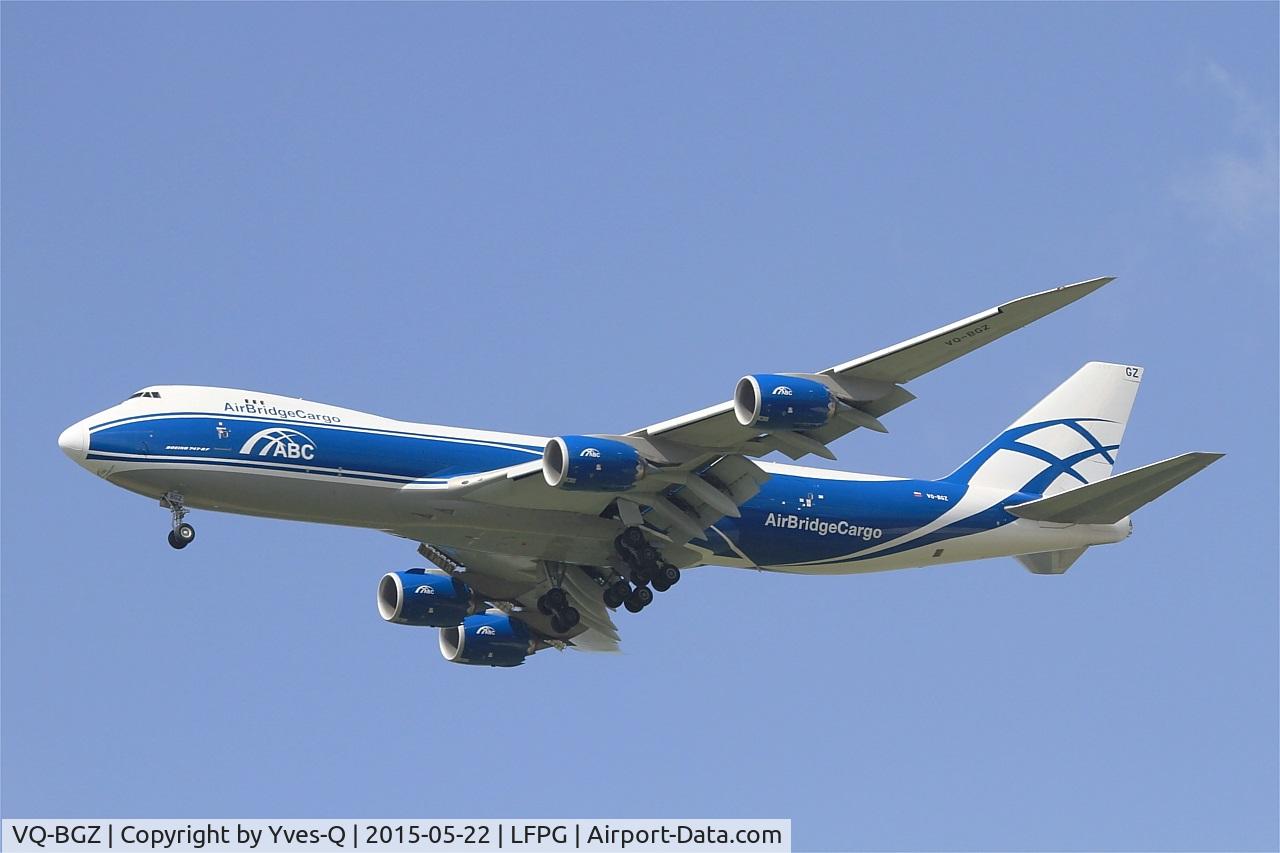 VQ-BGZ, 2012 Boeing 747-8HVF/SCD C/N 37580, Boeing 747-8HVF, Short approach rwy 27R, Roissy Charles De Gaulle Airport (LFPG-CDG)