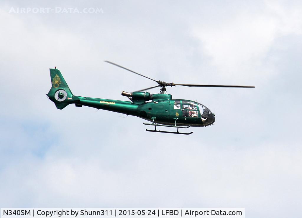 N340SM, 1978 Aerospatiale SA-341G Gazelle C/N 1509, Climbing after take off...