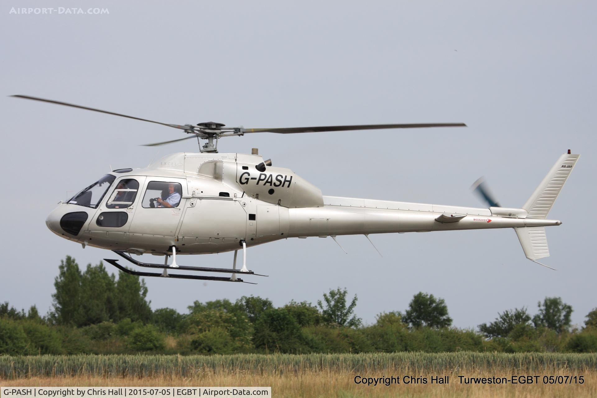 G-PASH, 1981 Aerospatiale AS-355F-1 Ecureuil 2 C/N 5040, ferrying race fans to the British F1 Grand Prix at Silverstone