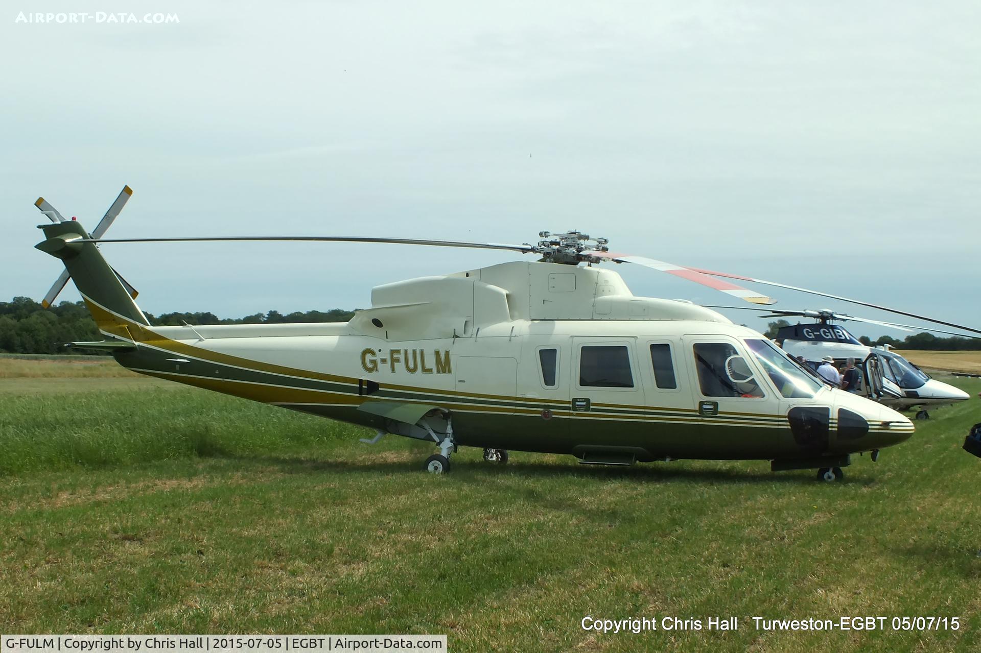 G-FULM, 2005 Sikorsky S-76C C/N 760583, ferrying race fans to the British F1 Grand Prix at Silverstone
