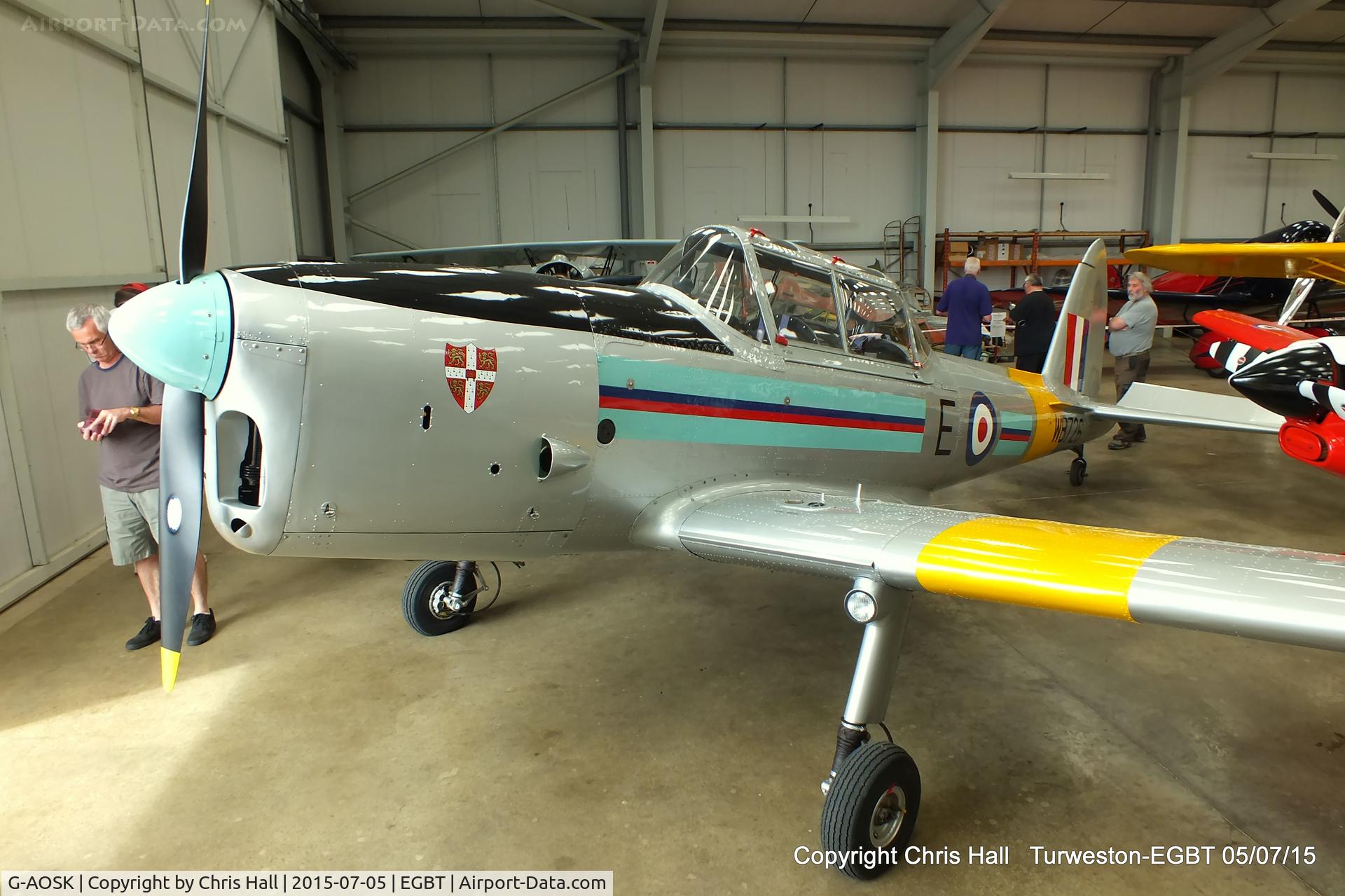 G-AOSK, 1950 De Havilland DHC-1 Chipmunk 22A C/N C1/0178, at Turweston