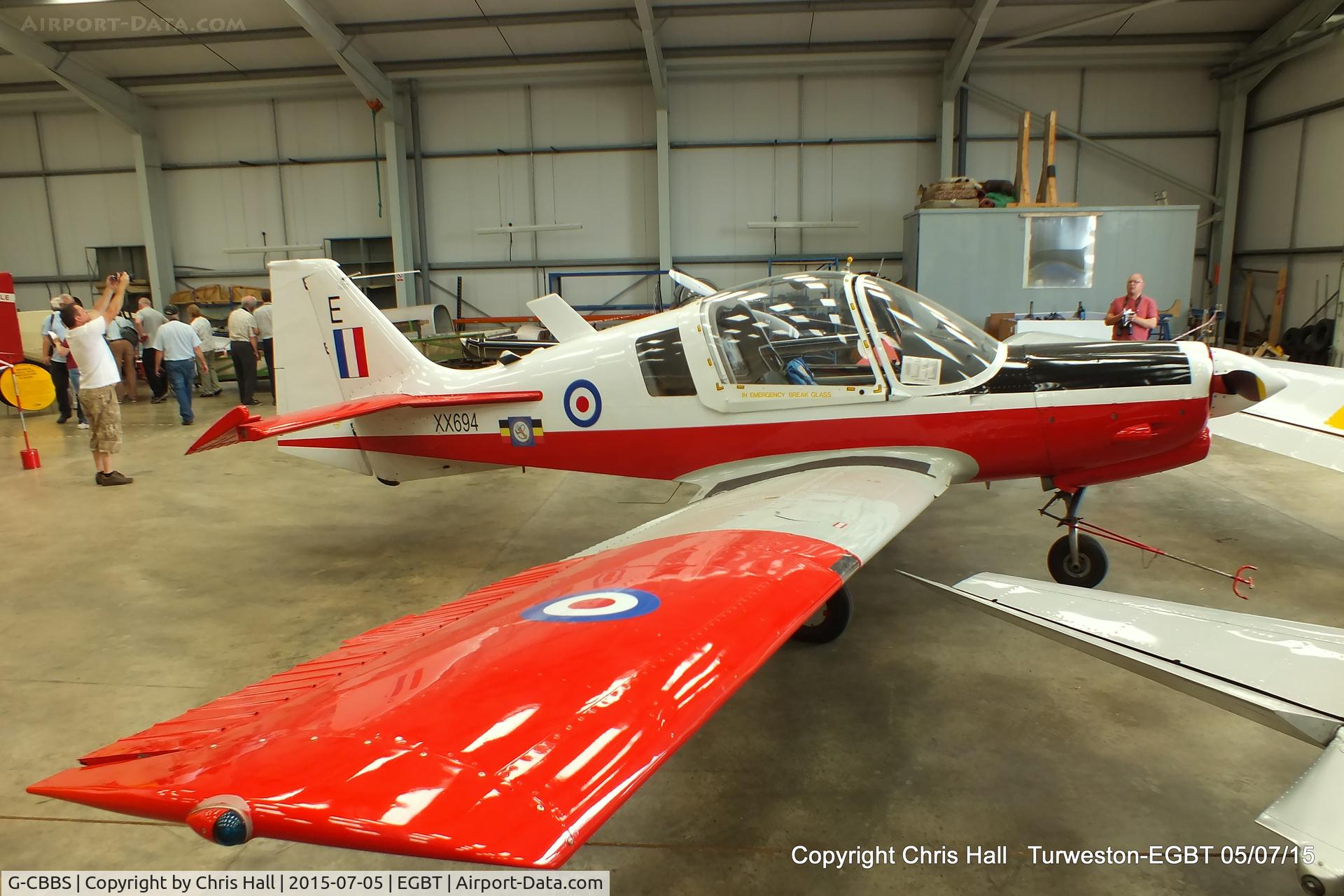 G-CBBS, 1973 Scottish Aviation Bulldog T.1 C/N BH120/343, at Turweston