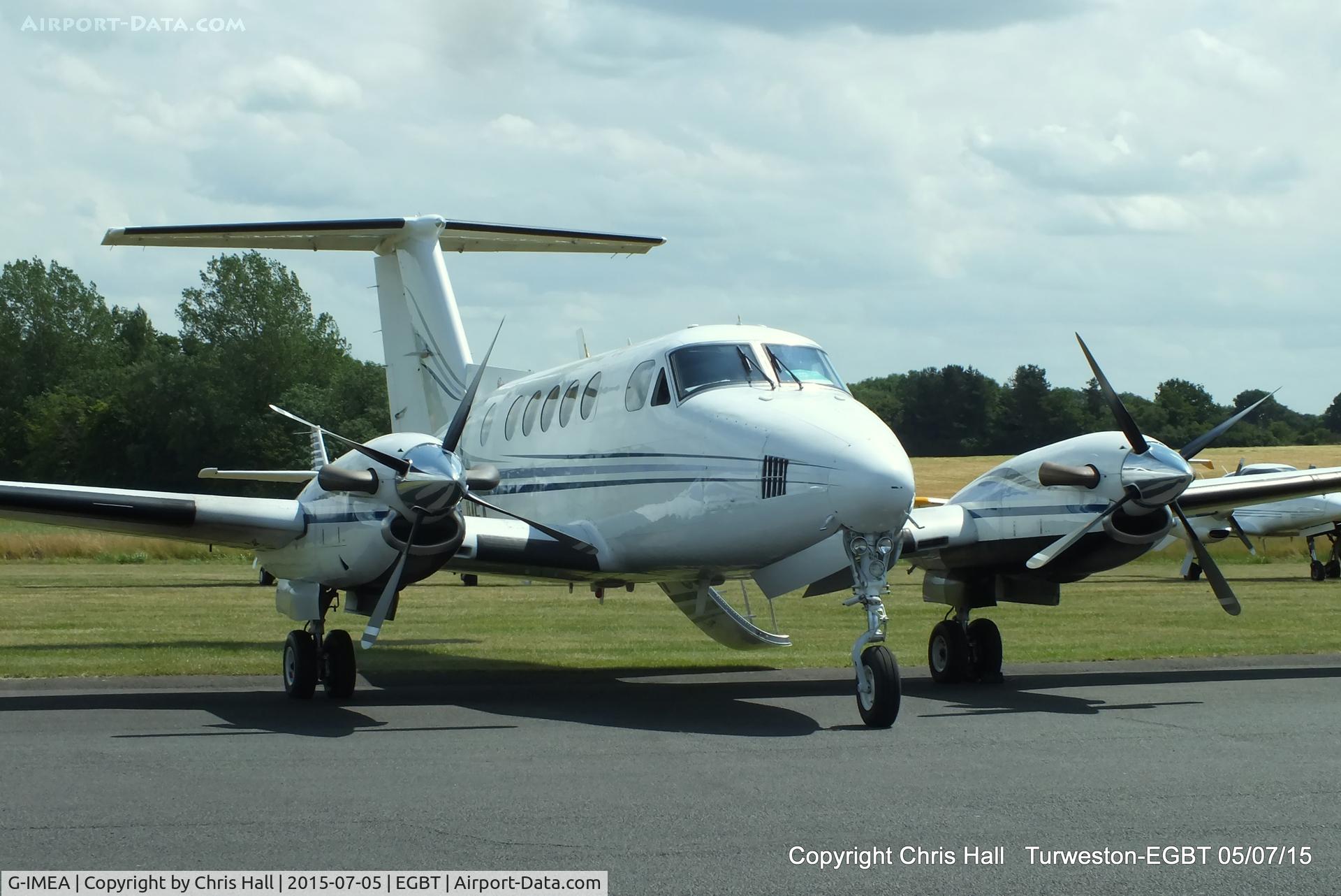 G-IMEA, 1977 Beech 200 Super King Air C/N BB-302, at Turweston