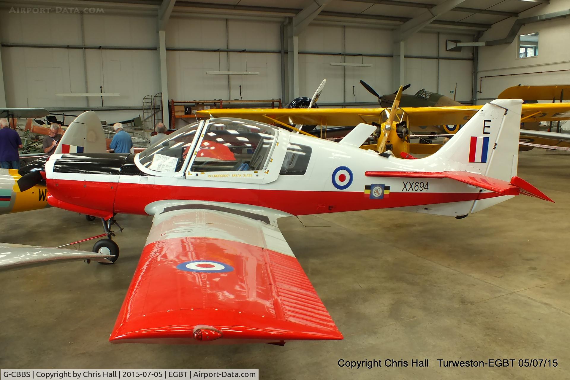 G-CBBS, 1973 Scottish Aviation Bulldog T.1 C/N BH120/343, at Turweston