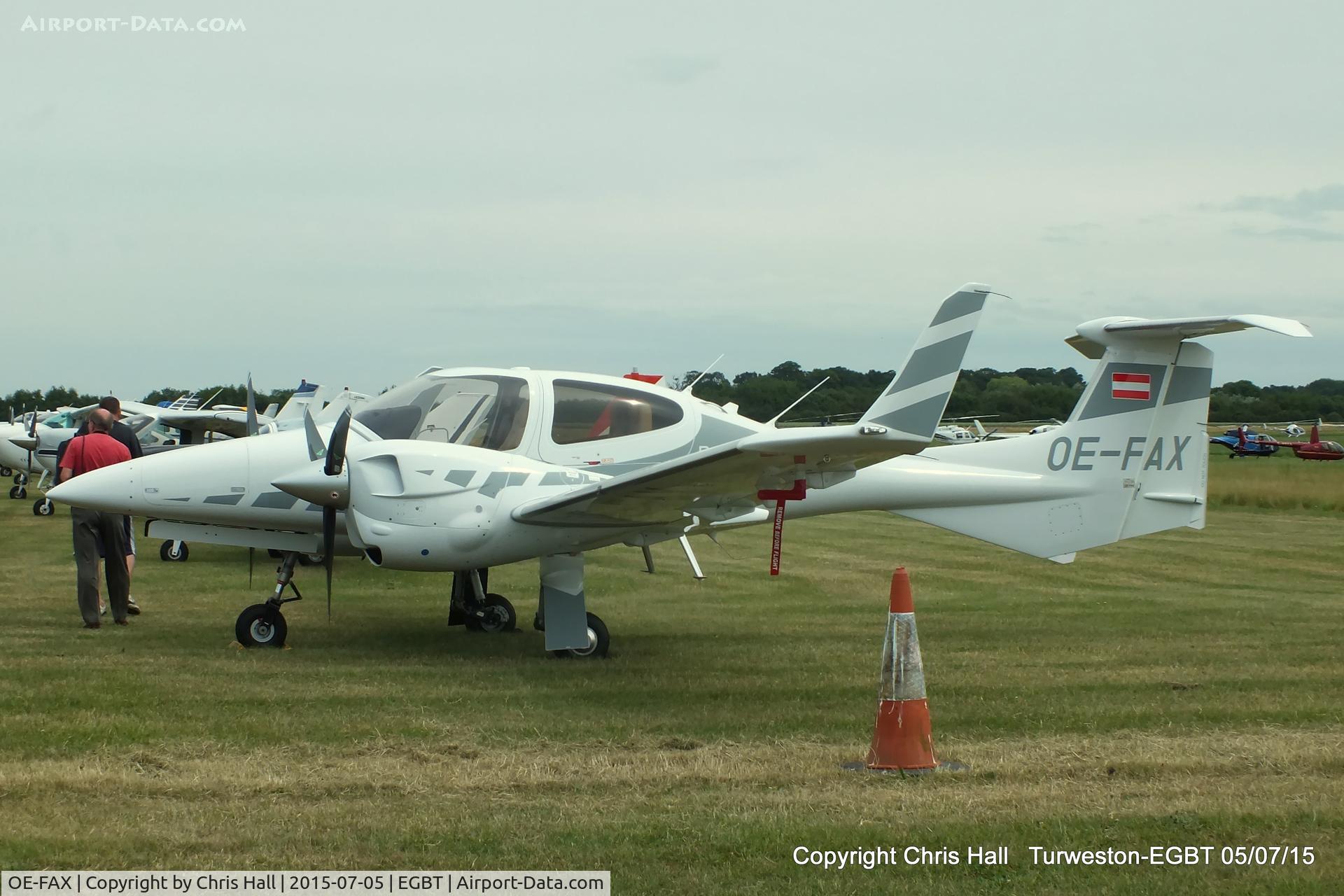 OE-FAX, Diamond DA-42-NG Twin Star C/N 42.N178, at Turweston