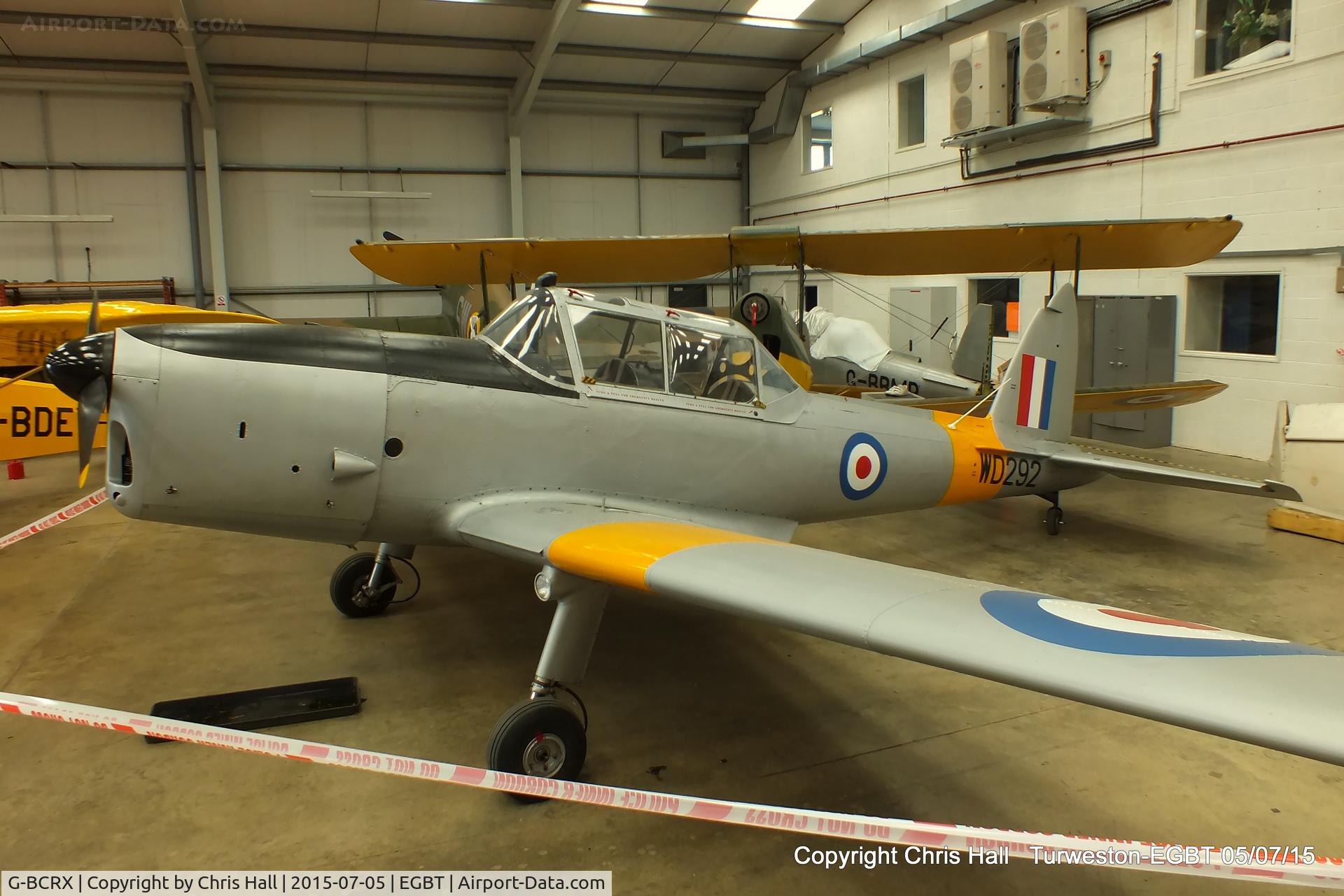G-BCRX, 1950 De Havilland DHC-1 Chipmunk T.10 C/N C1/0232, at Turweston