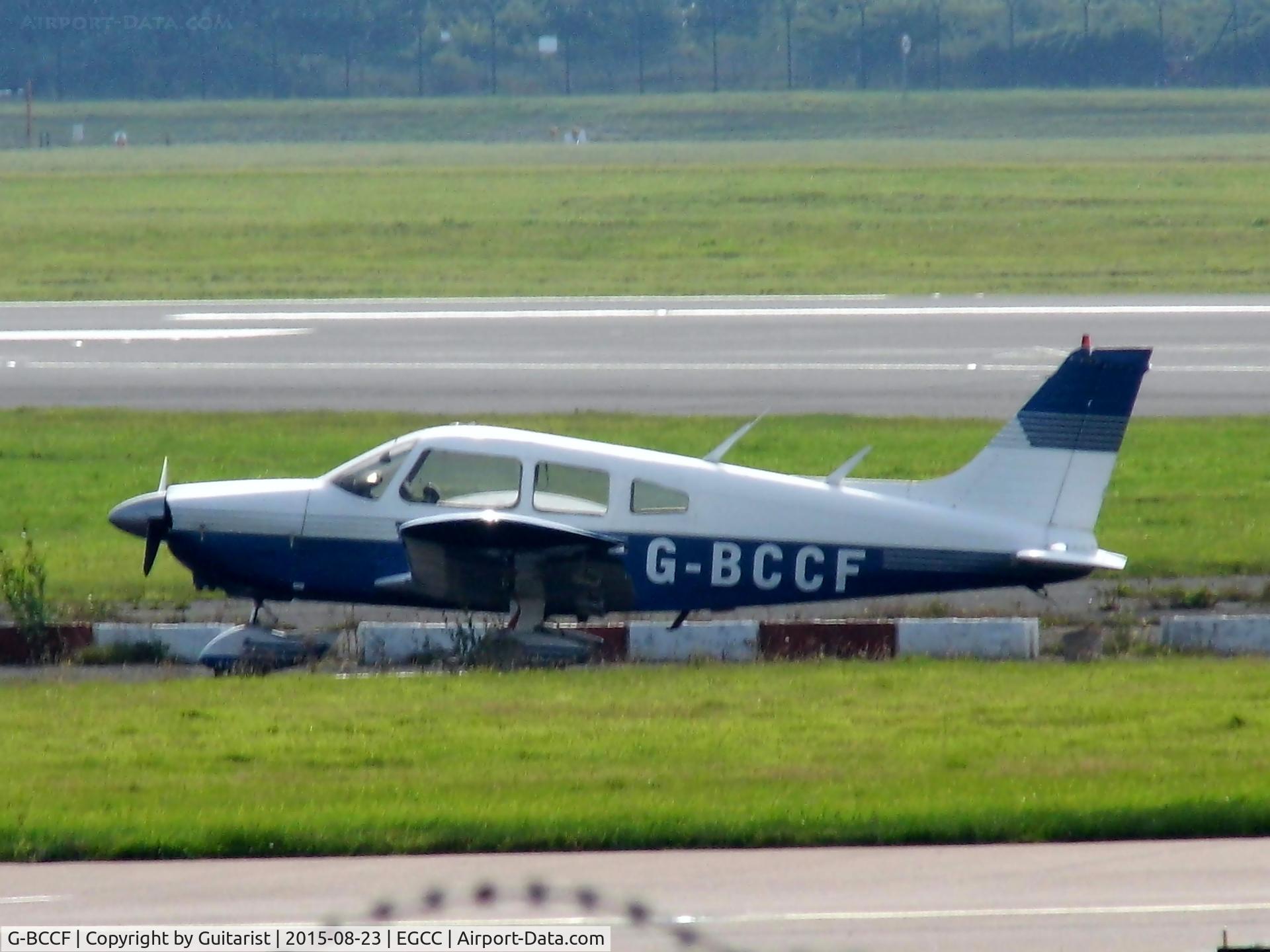 G-BCCF, 1973 Piper PA-28-180 Cherokee Archer C/N 28-7405069, At Manchester