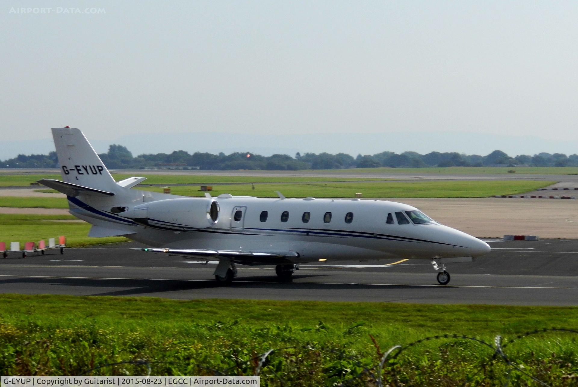 G-EYUP, 2012 Cessna 560XL Citation XLS+ C/N 560-6116, At Manchester