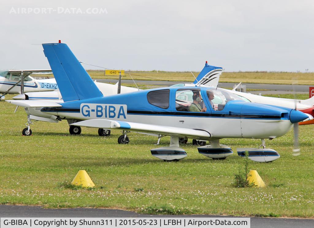 G-BIBA, 1980 Socata TB-9 Tampico C/N 149, Taxiing for departure...