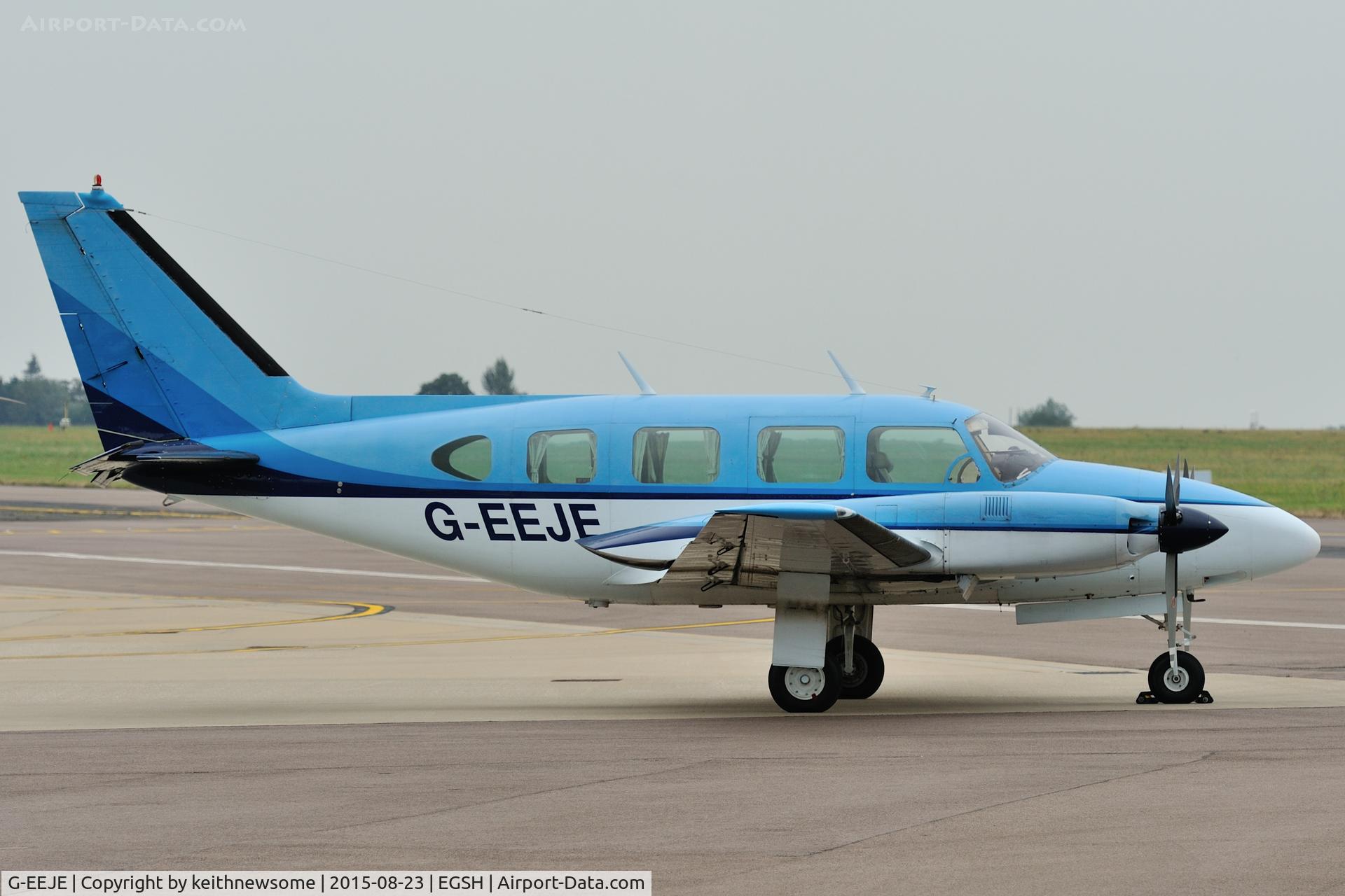 G-EEJE, 1972 Piper PA-31 Navajo C/N 31-825, Return visitor.